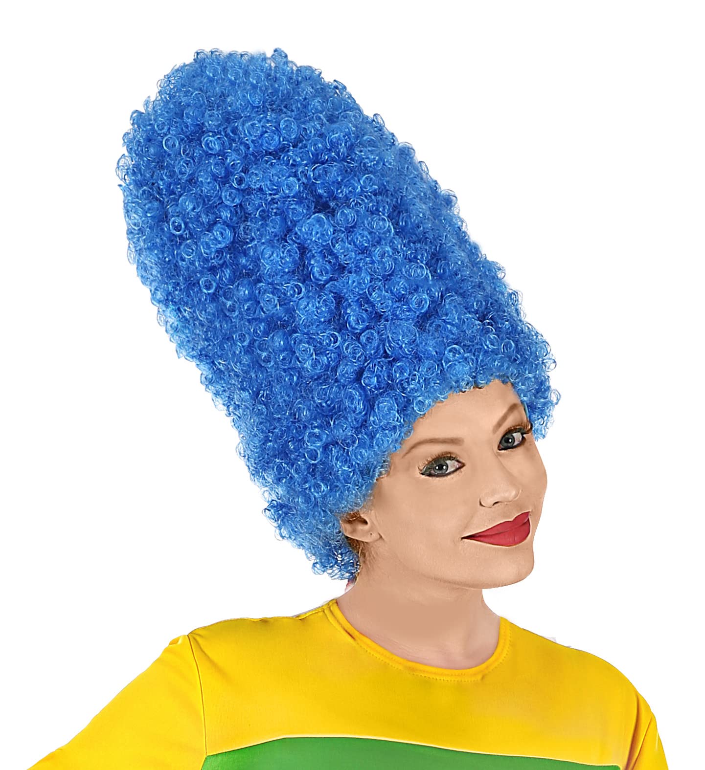 Widmann Marge Simpson Wig - Blue Cartoon Character Costume Accessory 1