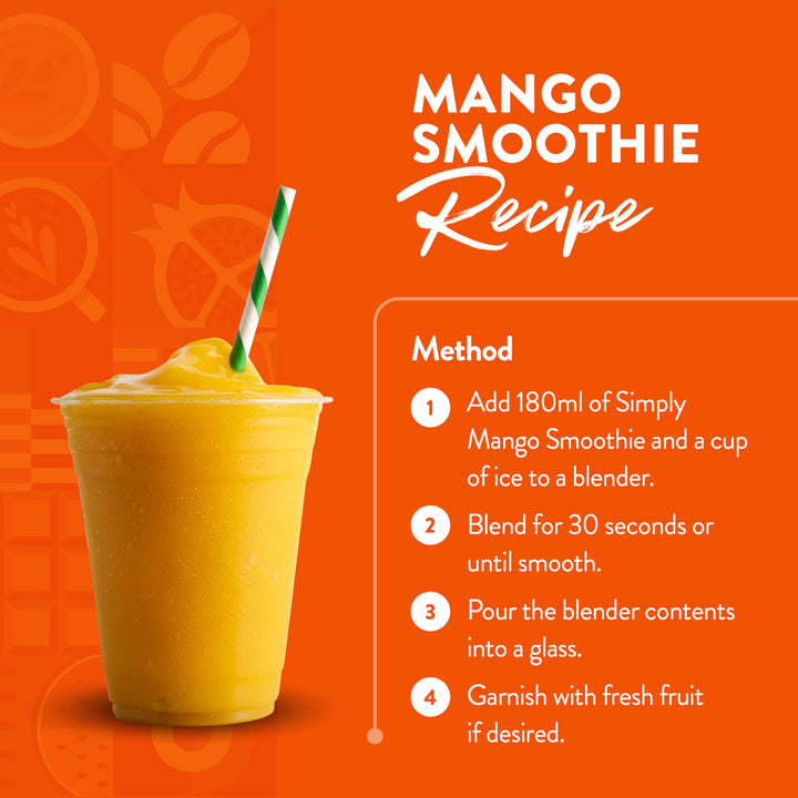 Simply - Mango Smoothie Vegan Blendable Concentrated Smoothie Mix