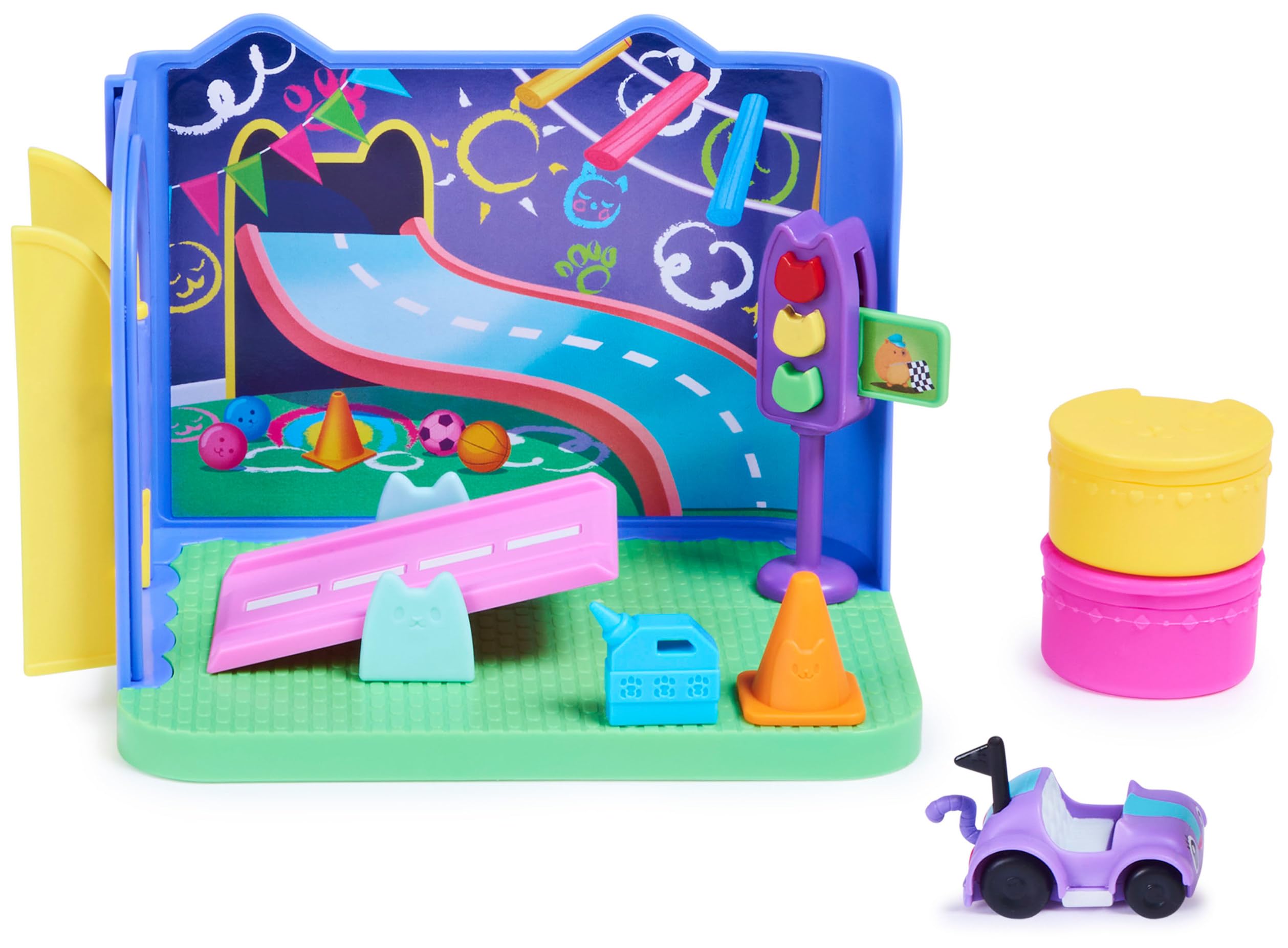 Gabby’s Dollhouse Carlita Purr-ific Play Room - Playset with Toy Car & Accessories for Ages 3+ 1