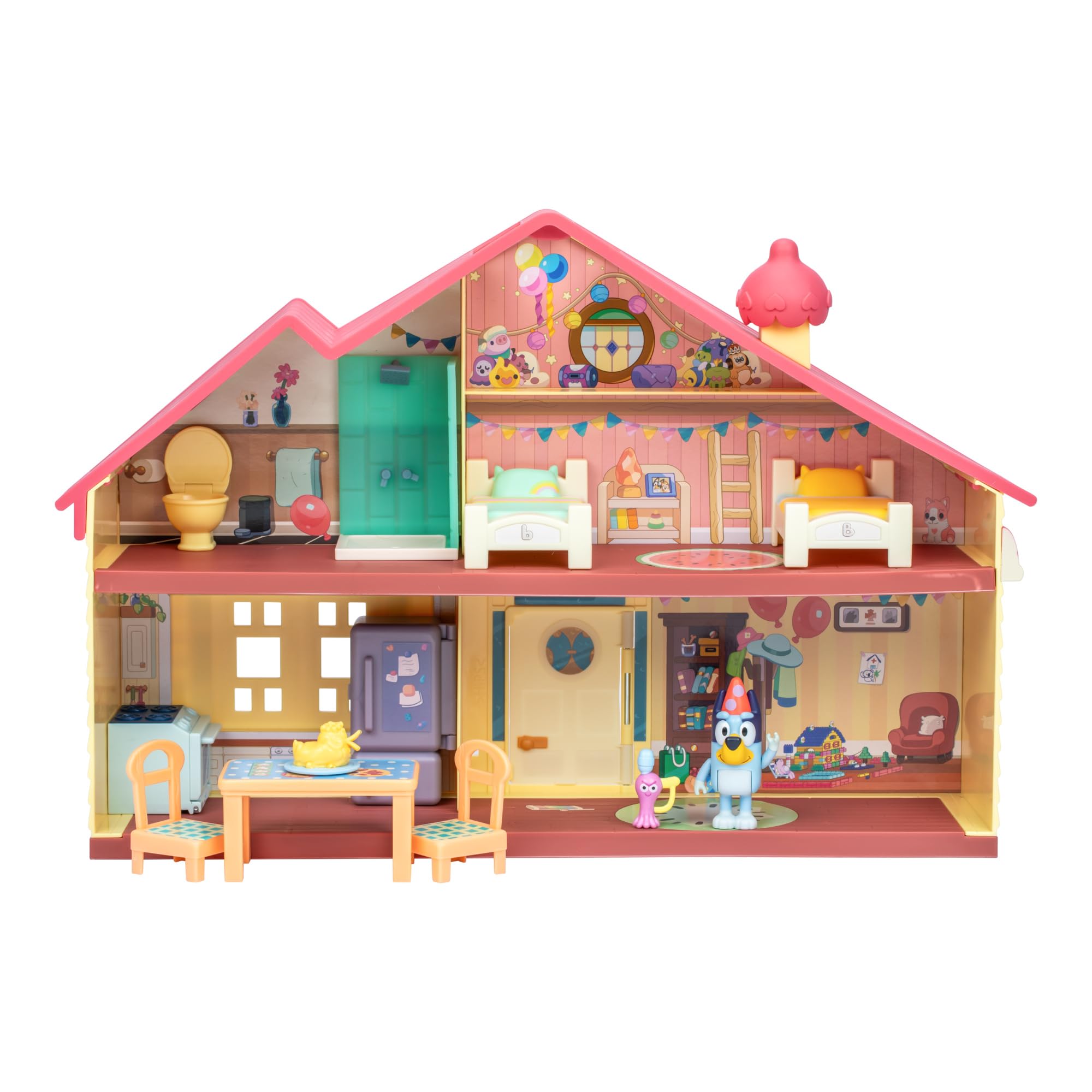 Bluey Celebration Home Playset - 11-Piece Playset with Exclusive Figure, Ages 3+ 1