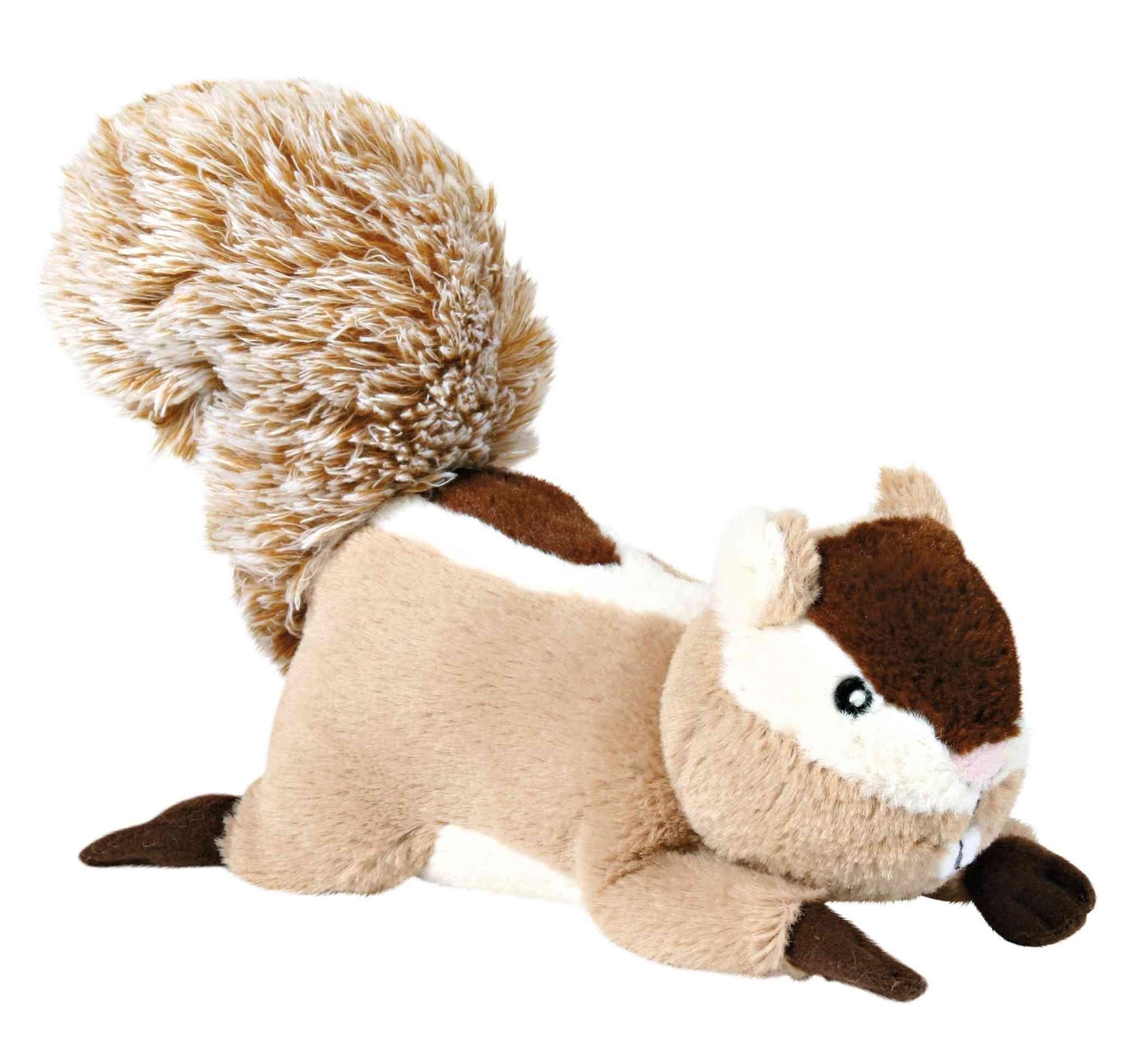 TRIXIE Plush Squeaky Squirrel Dog Toy - Reinforced Seams | Soft Cuddle Material | 24 cm 1