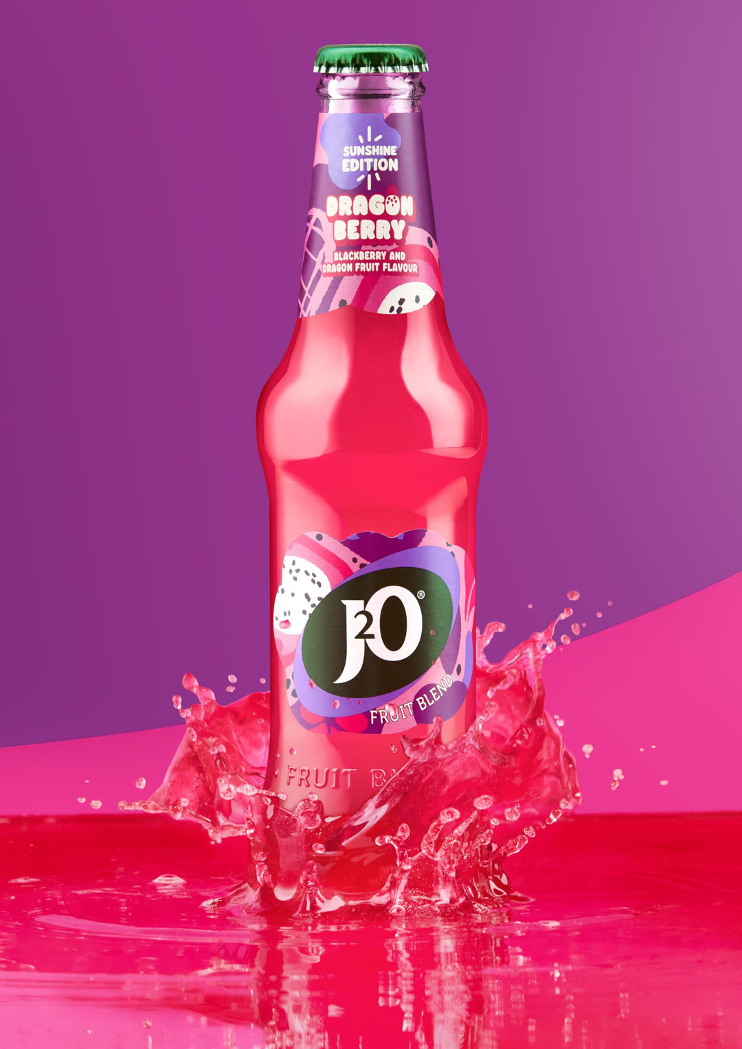 J2O Blackberry & Dragonfruit 275ml Bottle (Pack of 4)