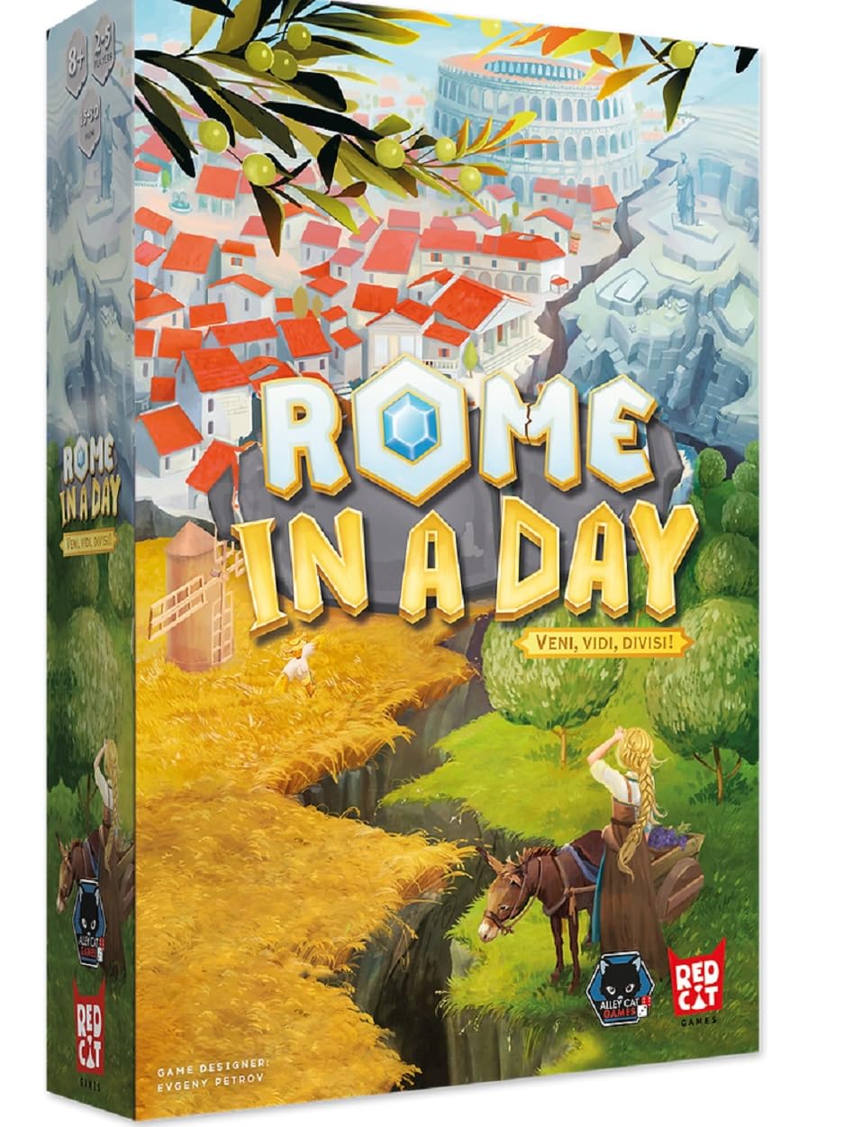 Alley Cat Games – Brettspiel „Rom an einem Tag“, Plättchenlegen