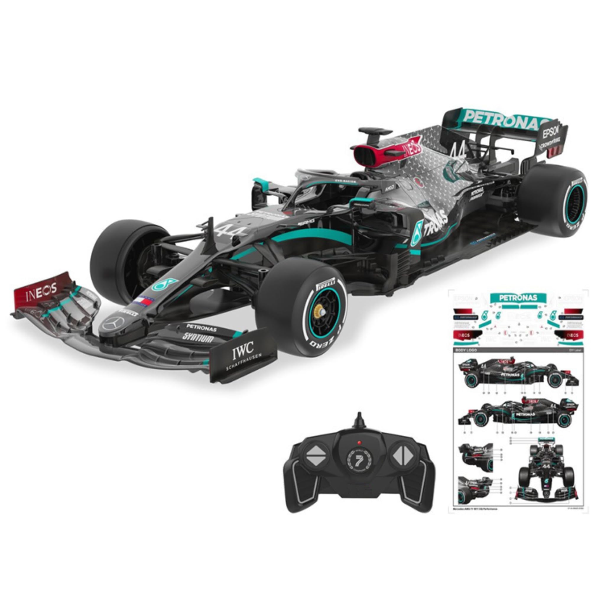 Mercedes AMG F1 W11 EQ RC Car (1:18) - 2.4GHz Remote Control, Lewis Hamilton & George Russell Edition 1