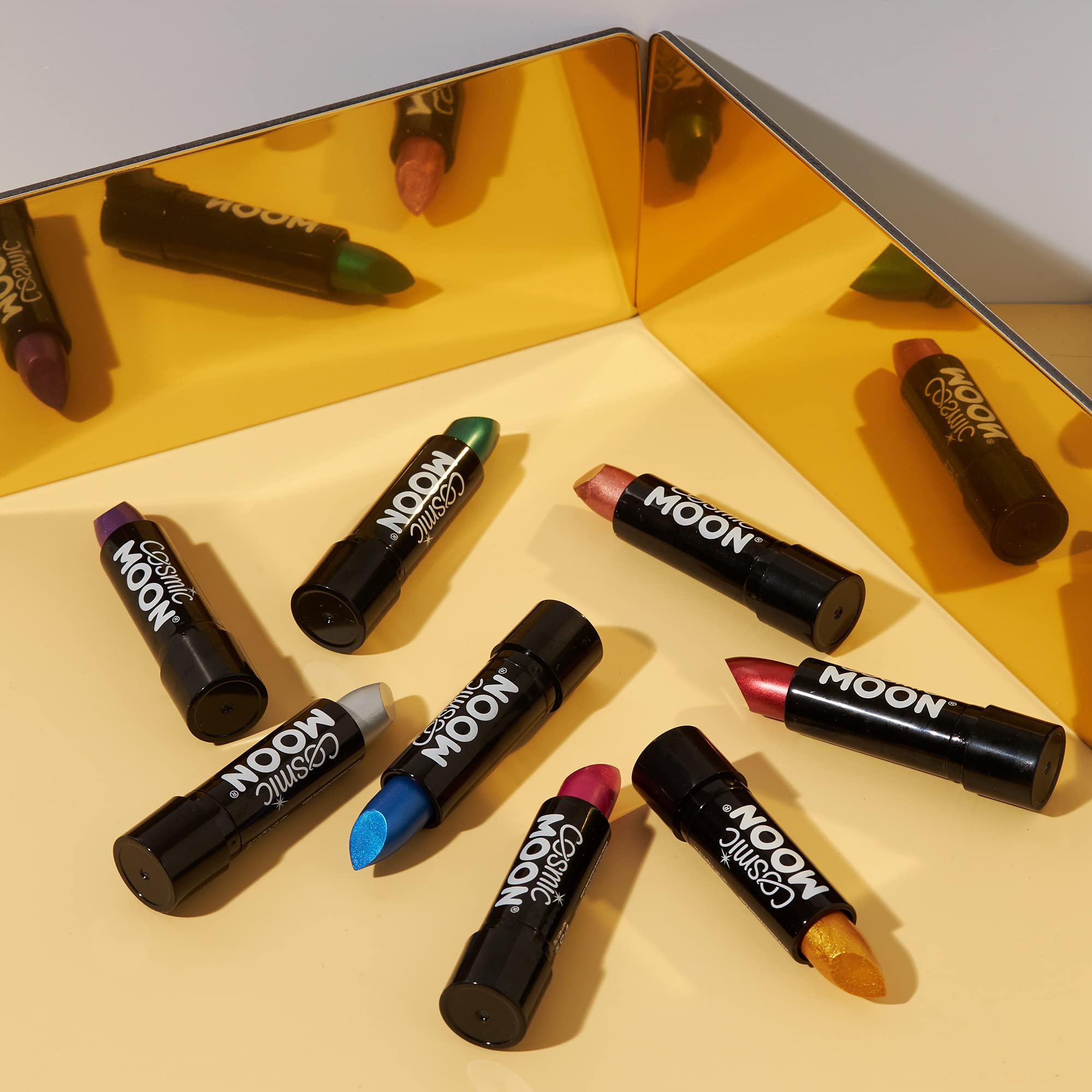 Cosmic Moon Metallic Lipstick - Rose Gold | Long Wearing | Full Coverage 5