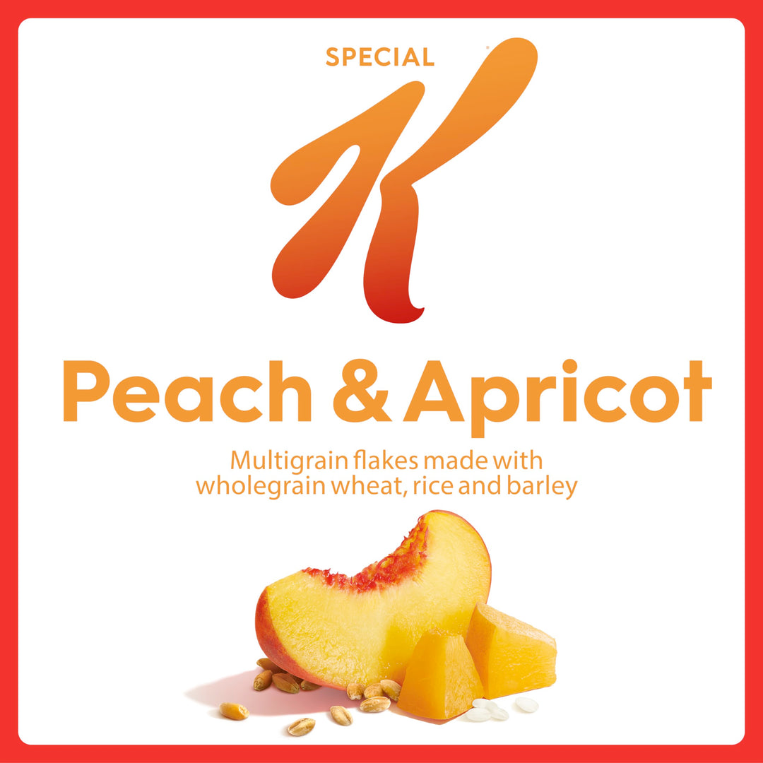 Special K Peach & Apricot Breakfast Cereal Box, 360g