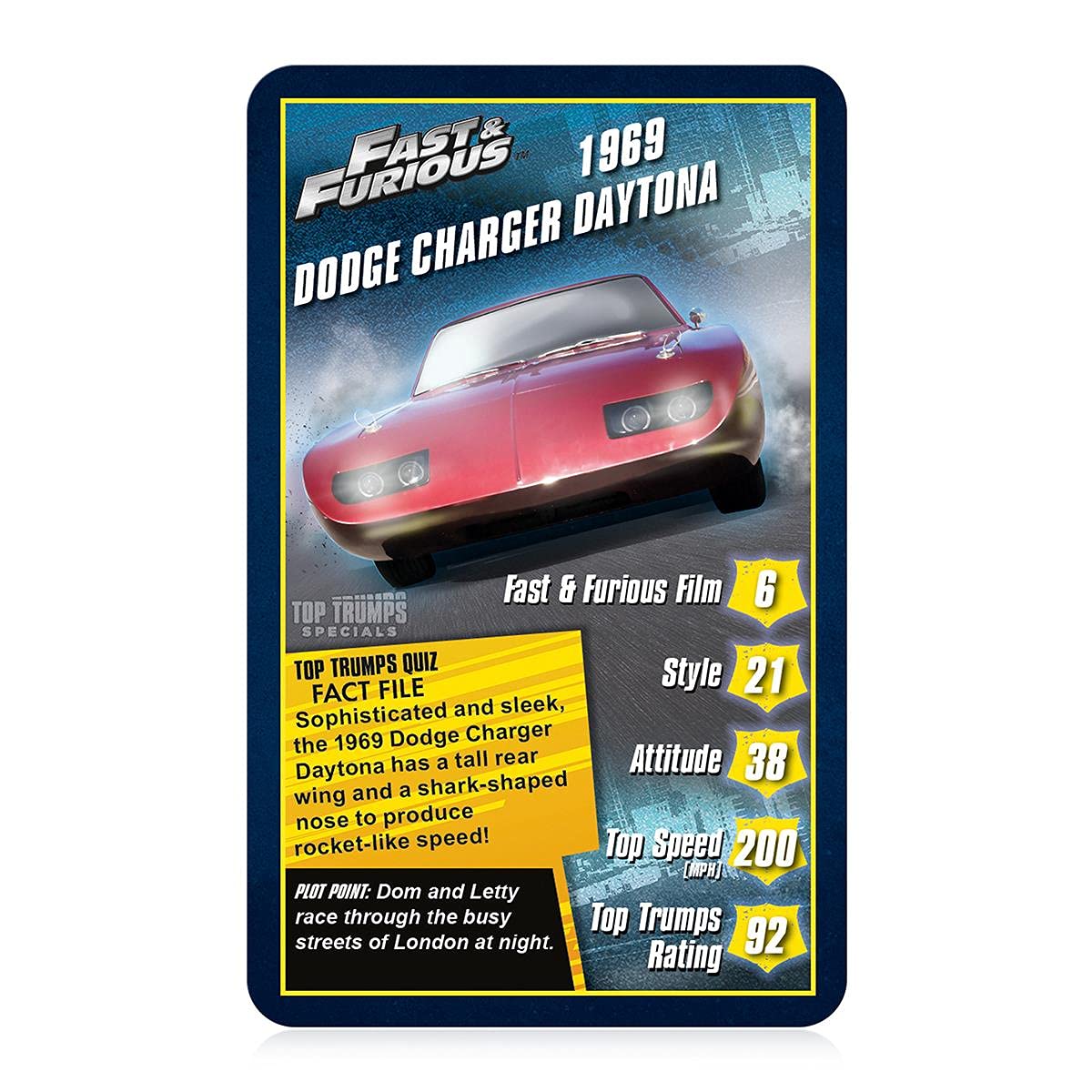 Top Trumps Fast and Furious Specials Card Game 7