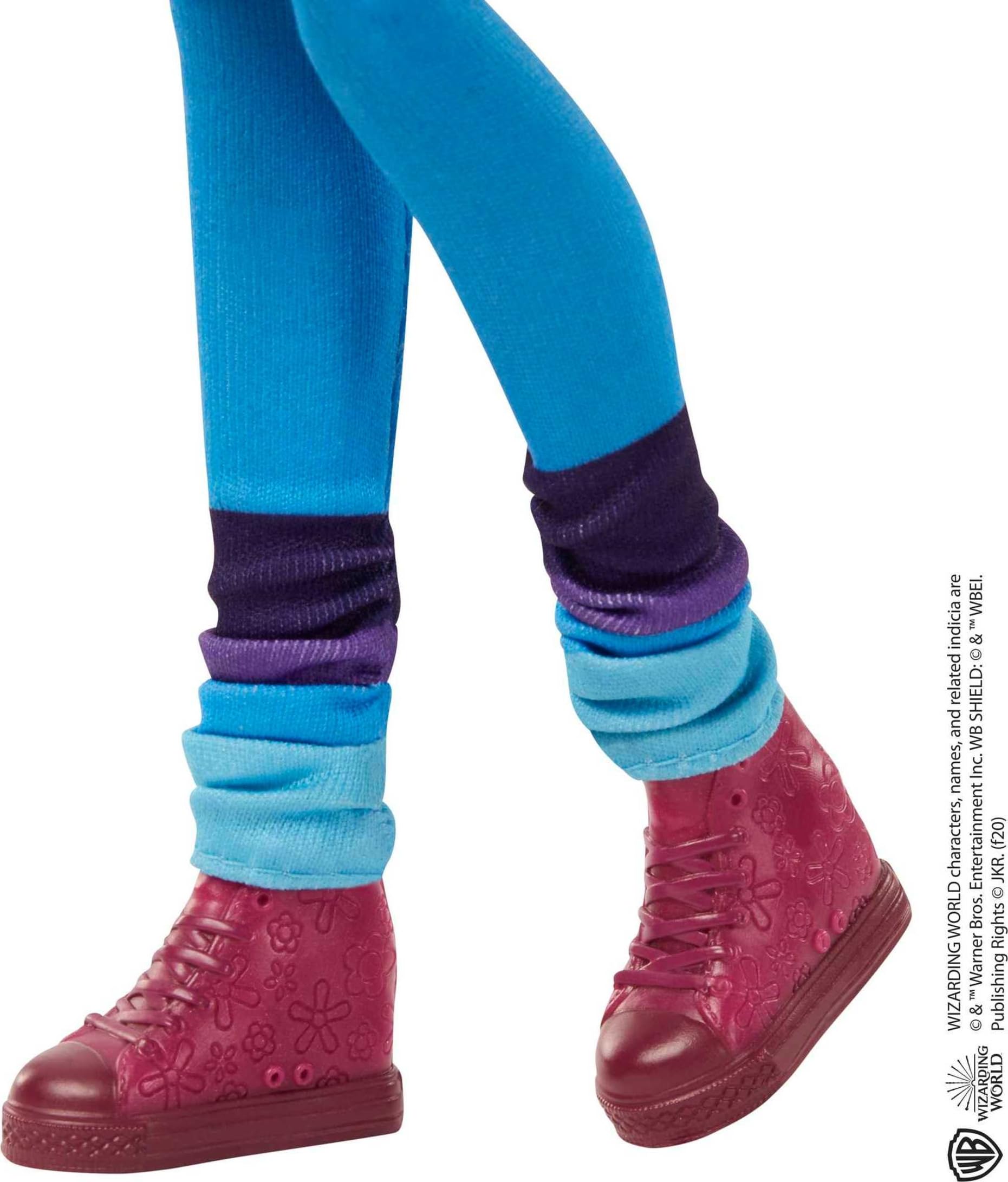 Harry Potter Luna Lovegood Sammlerpuppe – 25 cm große, bewegliche Figur mit Klitterer, Spectrespecs und Zauberstab, ab 6 Jahren 5