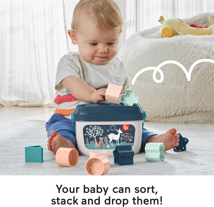 Fisher-Price Baby's First Blocks - Stack, Sort & Learn Playset for Babies 6m+