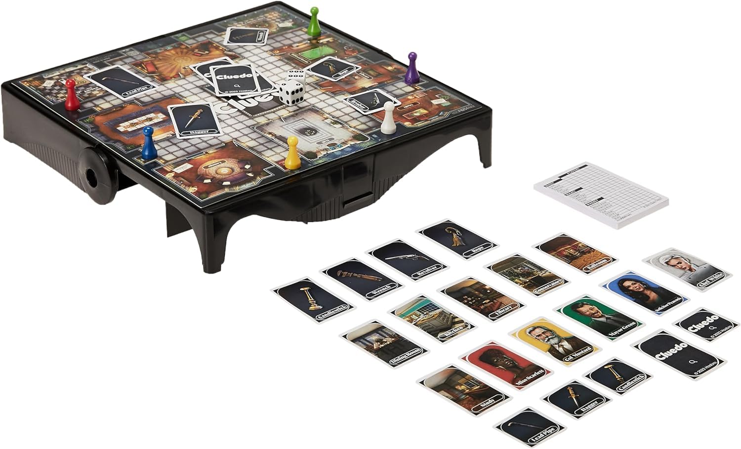Hasbro Cluedo Grab and Go Game, Portable Travel Board Game for 3-6 Players 3