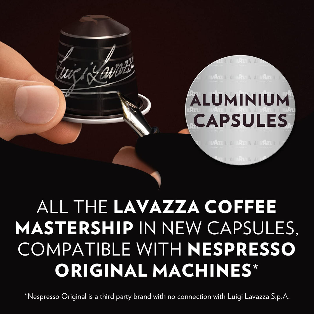Lavazza Espresso Maestro Ristretto - 100 Aluminum Capsules for Nespresso Original Machines