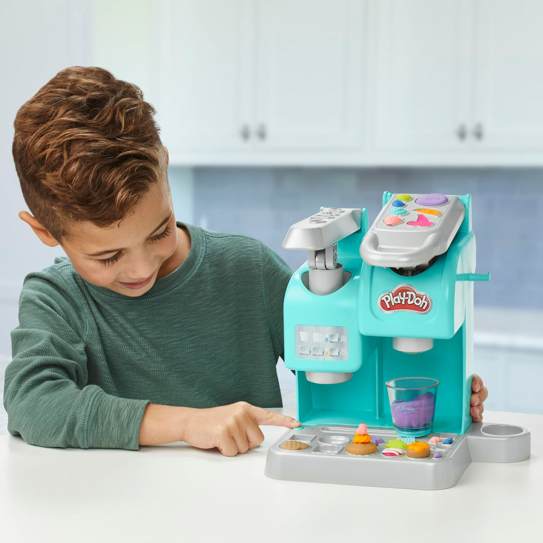 Play-Doh Super Colourful Cafe Playset - Pretend Play Coffee Shop with 8 Pots & 20 Accessories