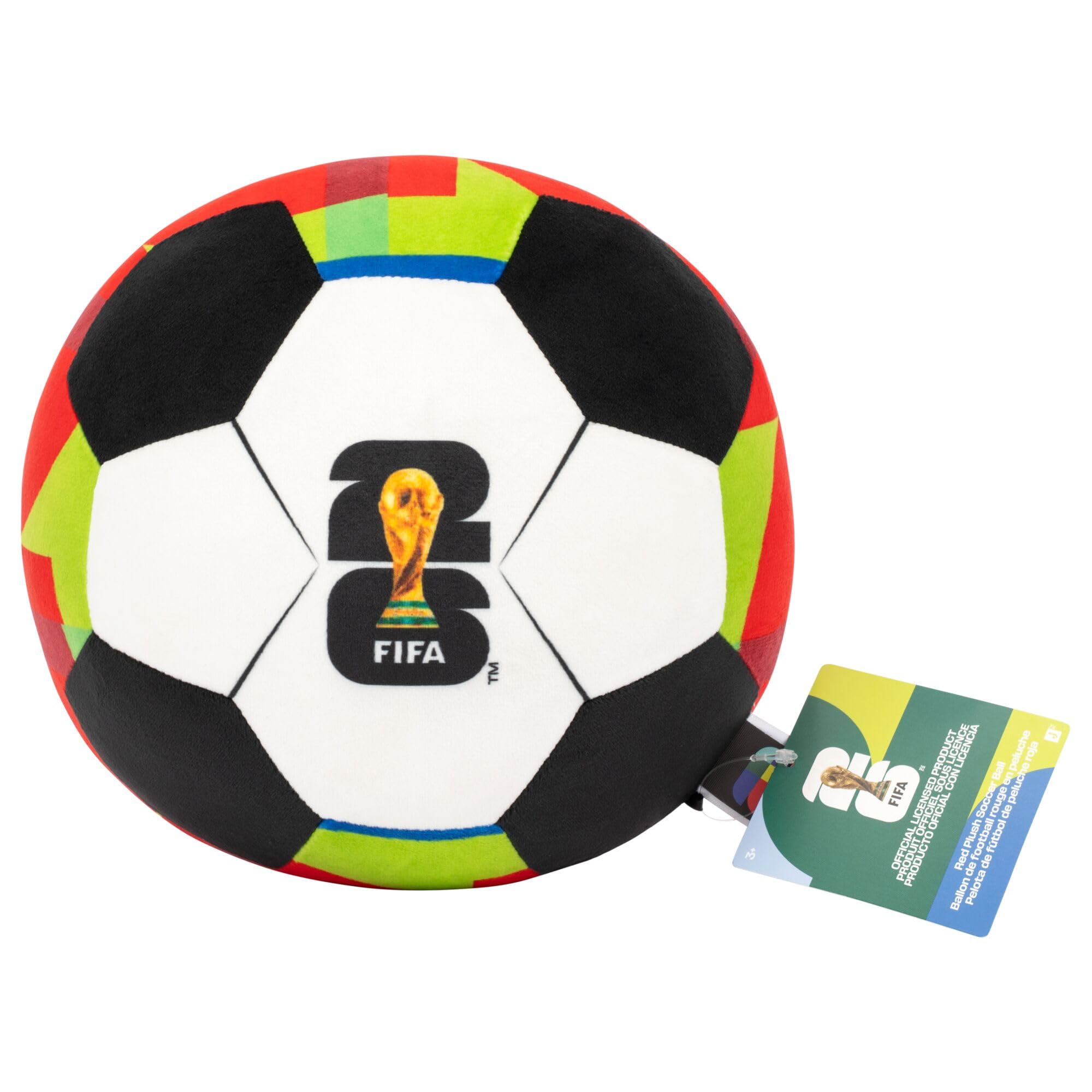 Jazwares FIFA 9-Inch Plush Football - Officially Licensed World Cup Collectible | Polyester | Ages 3+ 6