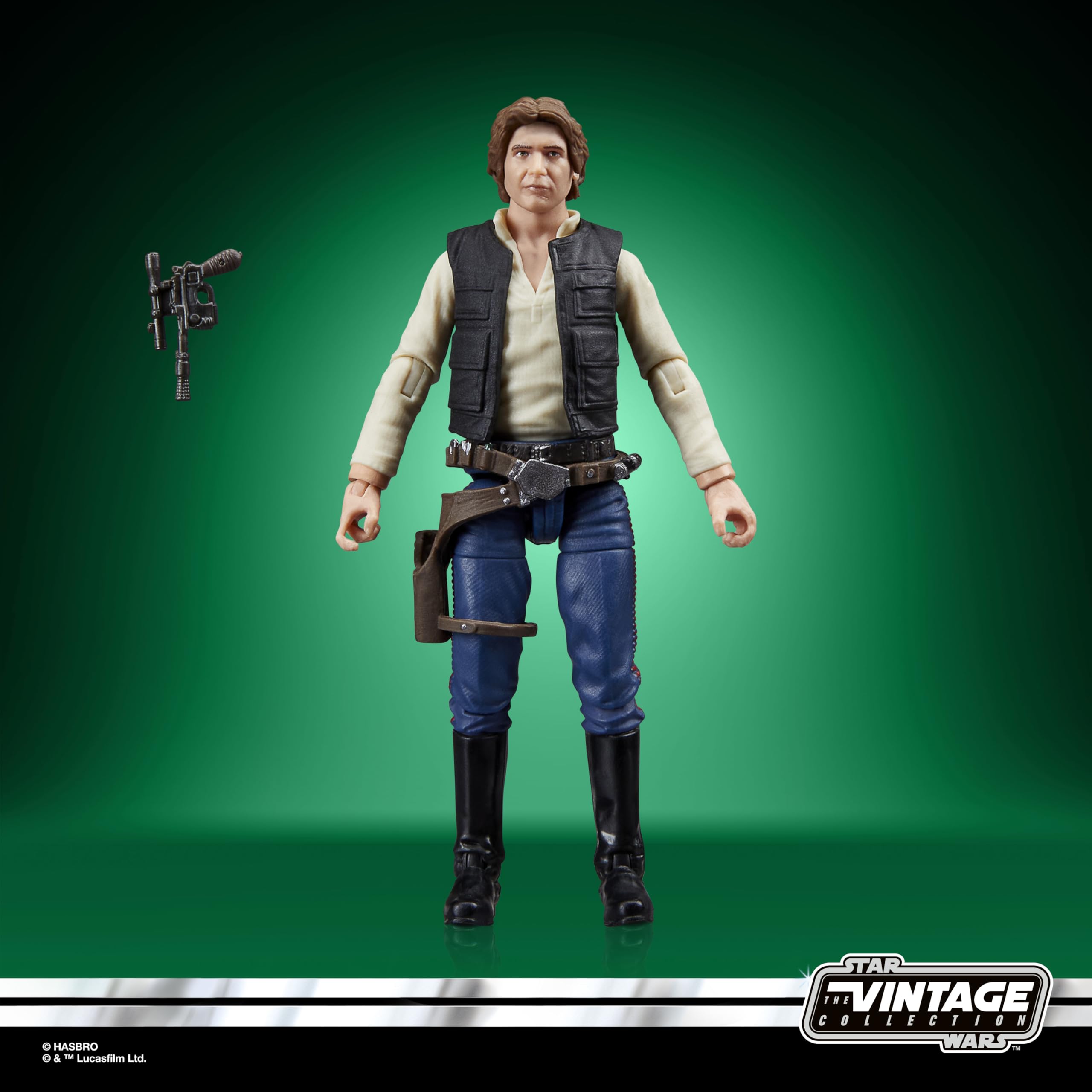 Star Wars The Vintage Collection Han Solo (A New Hope) 9.5-cm Action Figure | Kenner-Inspired Packaging 3