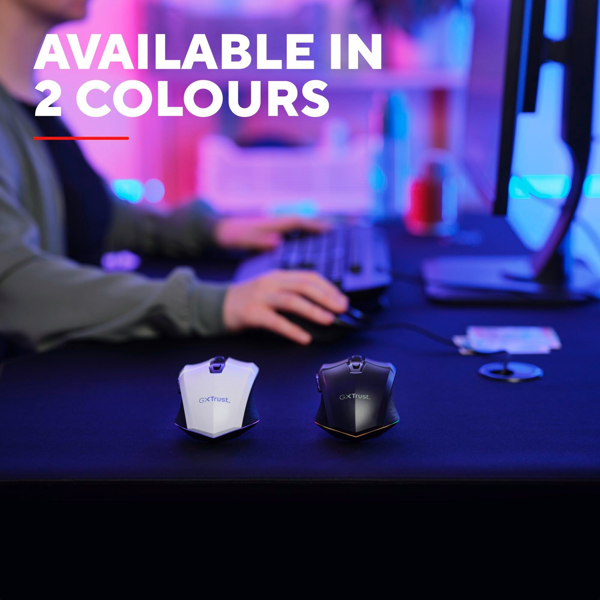 Trust Gaming GXTrust 1108 Vylax Wireless Gaming Mouse, 80h Battery, 800-4800 DPI, RGB LED, 6 Buttons, Rechargeable, Black 9