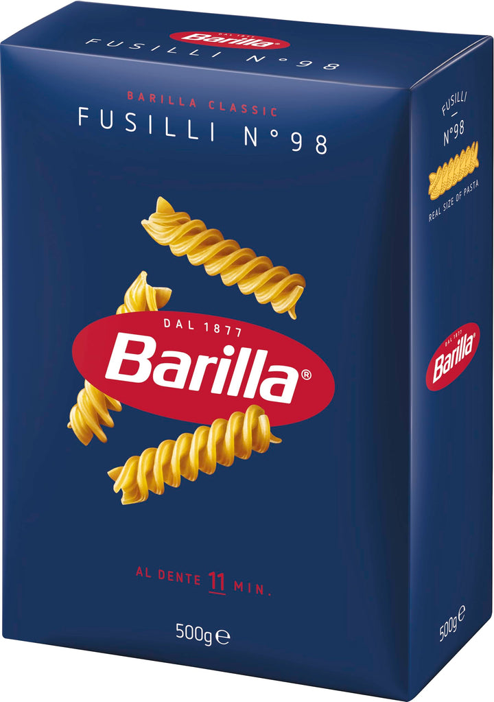 Barilla Fusilli – Authentic Italian Pasta Made with Durum Wheat – 500g