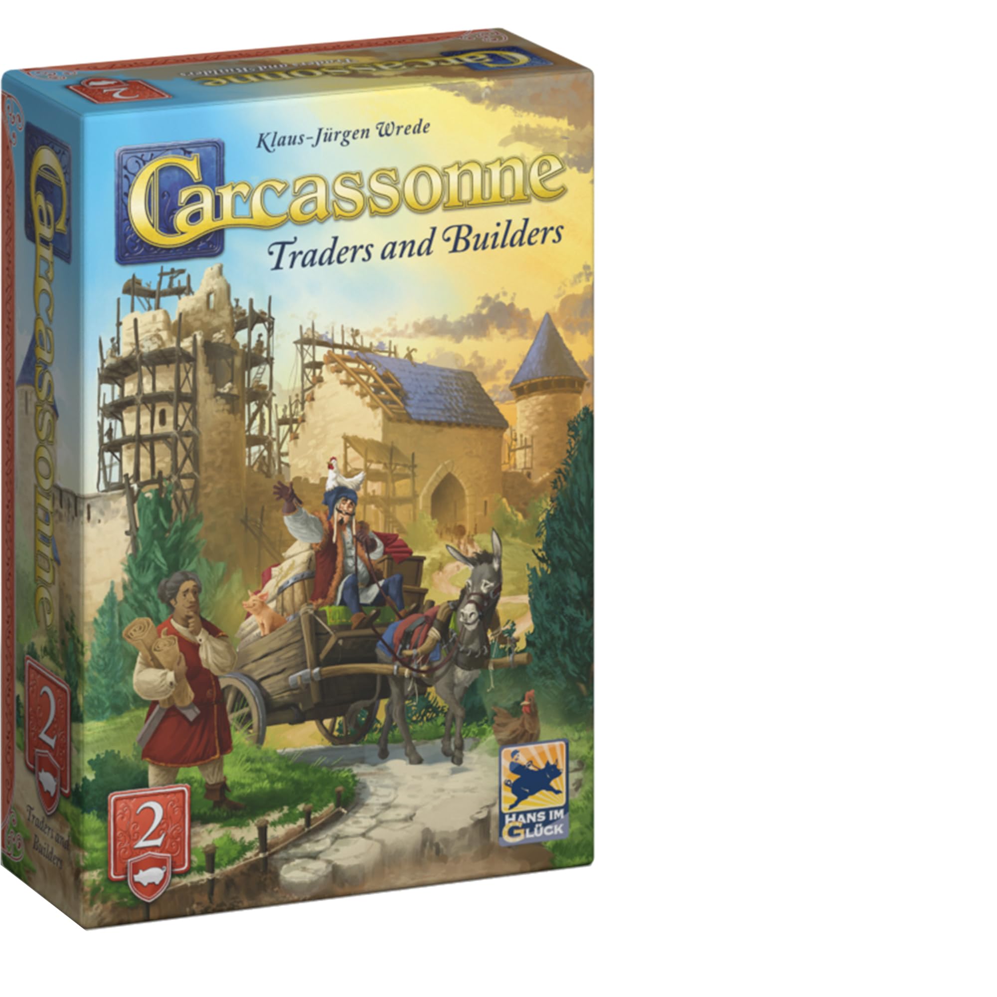 Hans im Glück Carcassonne: Traders & Builders Expansion 2 Refresh | Strategy Board Game | 5 Players