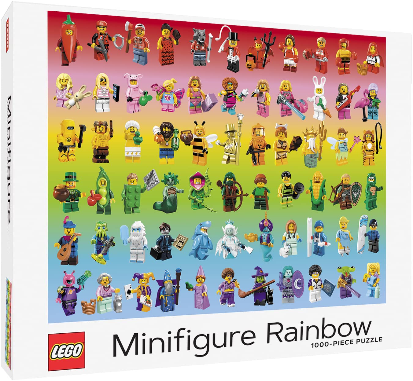 LEGO Minifigure Rainbow 1000-Piece Puzzle by Chronicle Books 1