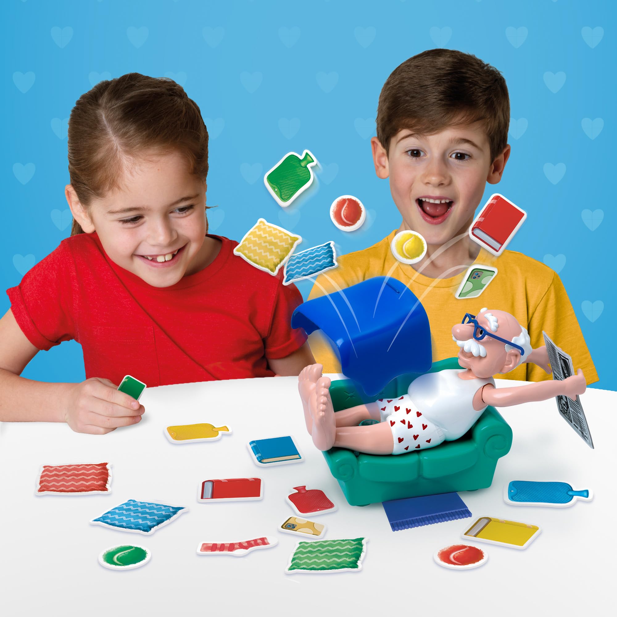 Ideal Grandad Tickle Toes: The Stack, Tickle and Topple Family Board Game 5