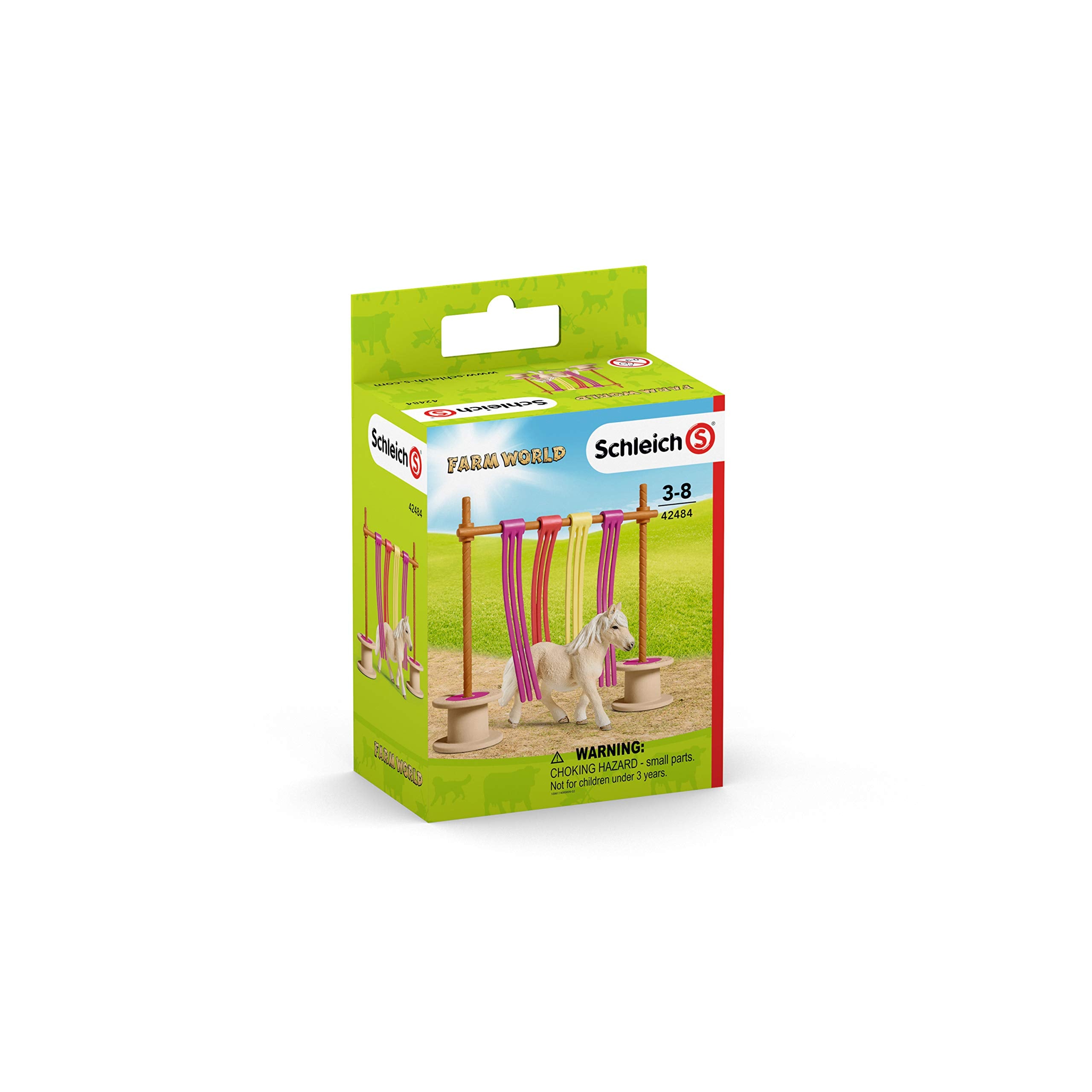 Schleich 42484 Farm World Pony Curtain Obstacle - Educational Playset for Ages 3+ 7