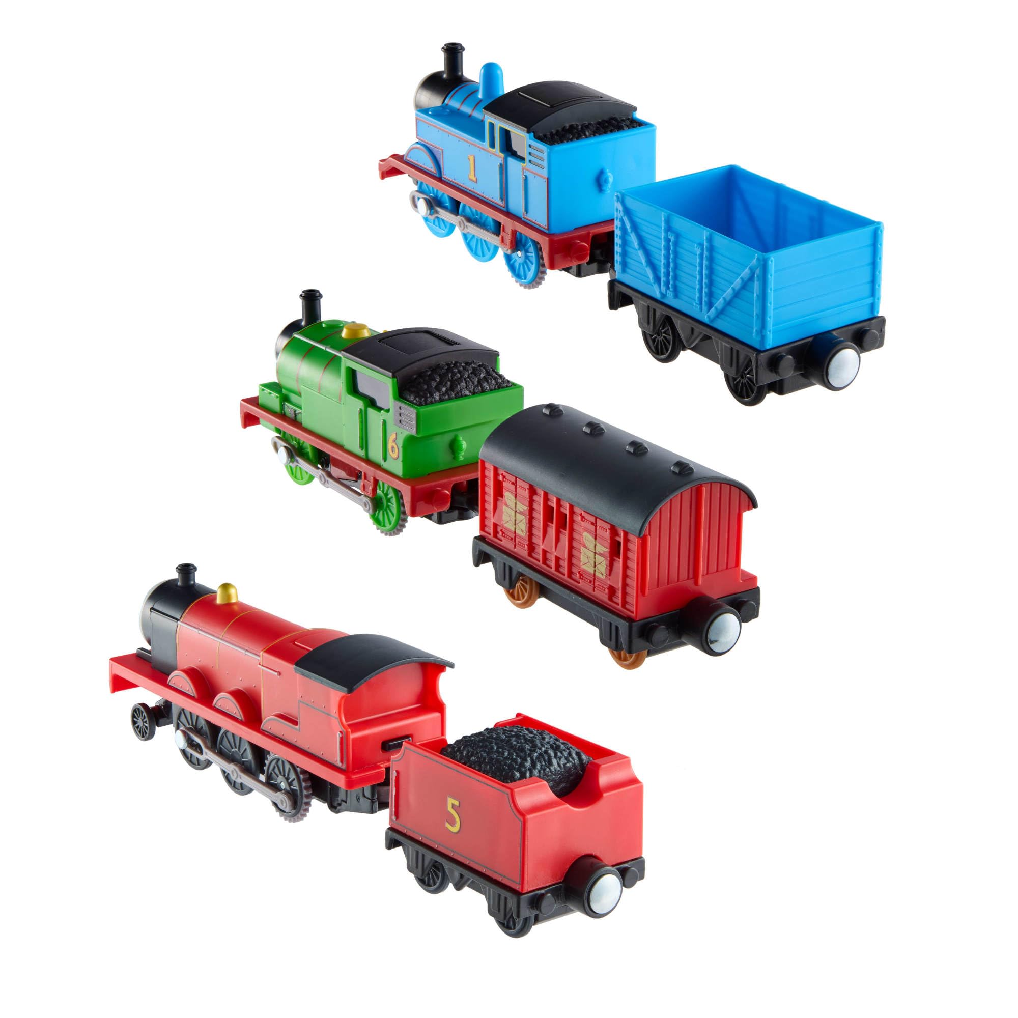 THOMAS & FRIENDS Motorized Engine Multipack with Thomas, Percy, and James | Ages 3+ 6