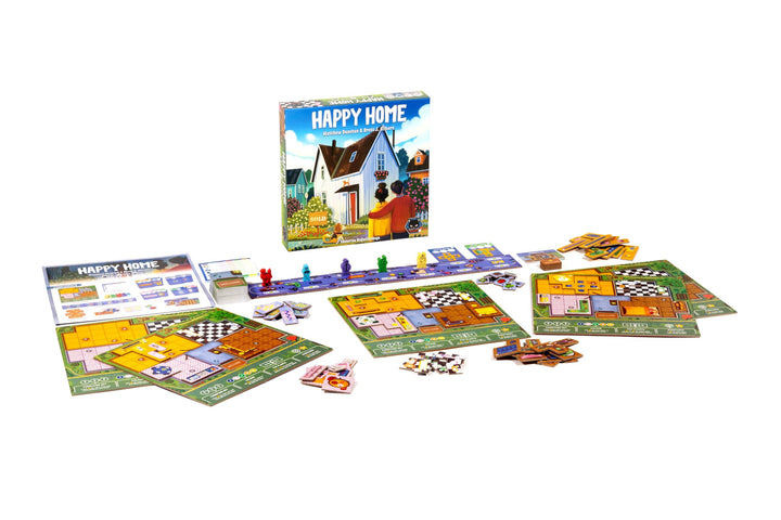 Alley Cat Games Happy Home Strategy Home Decoration Polyomino Game