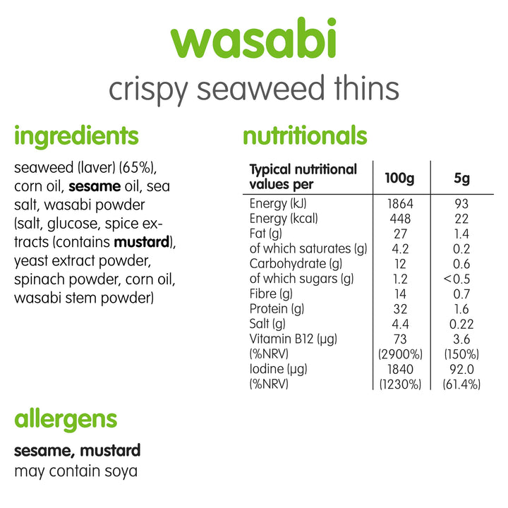 itsu - Wasabi Seaweed Thins 32-Pack