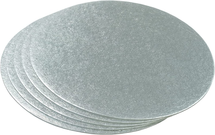Culpitt - Round Cake Boards 6 Inch (1.8mm Thick) Silver Foil Finish (Pack of 25)