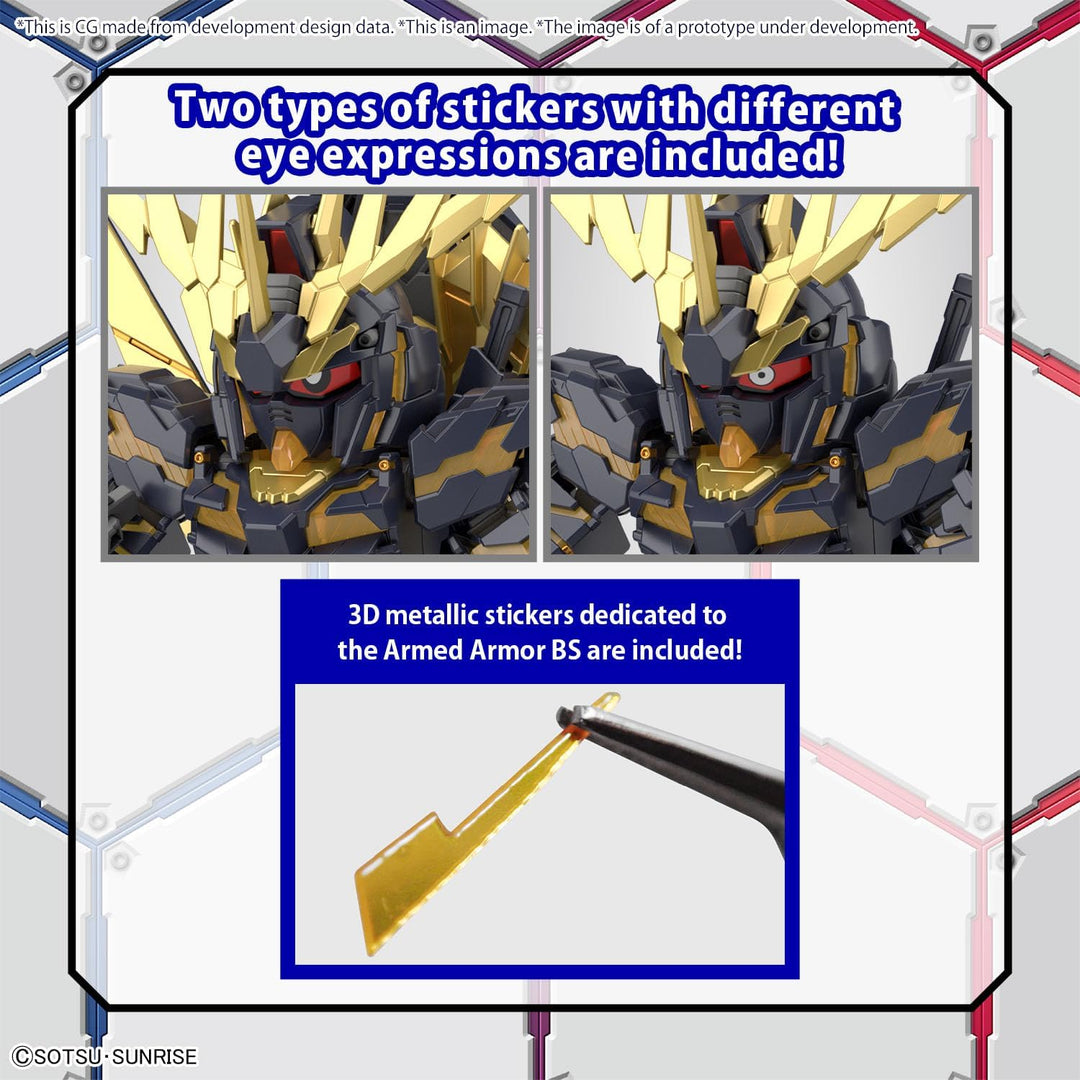 BANDAI SPIRITS SD GUNDAM -Cross Silhouette Unicorn 02 Banshee & Norn Parts -Model Kit