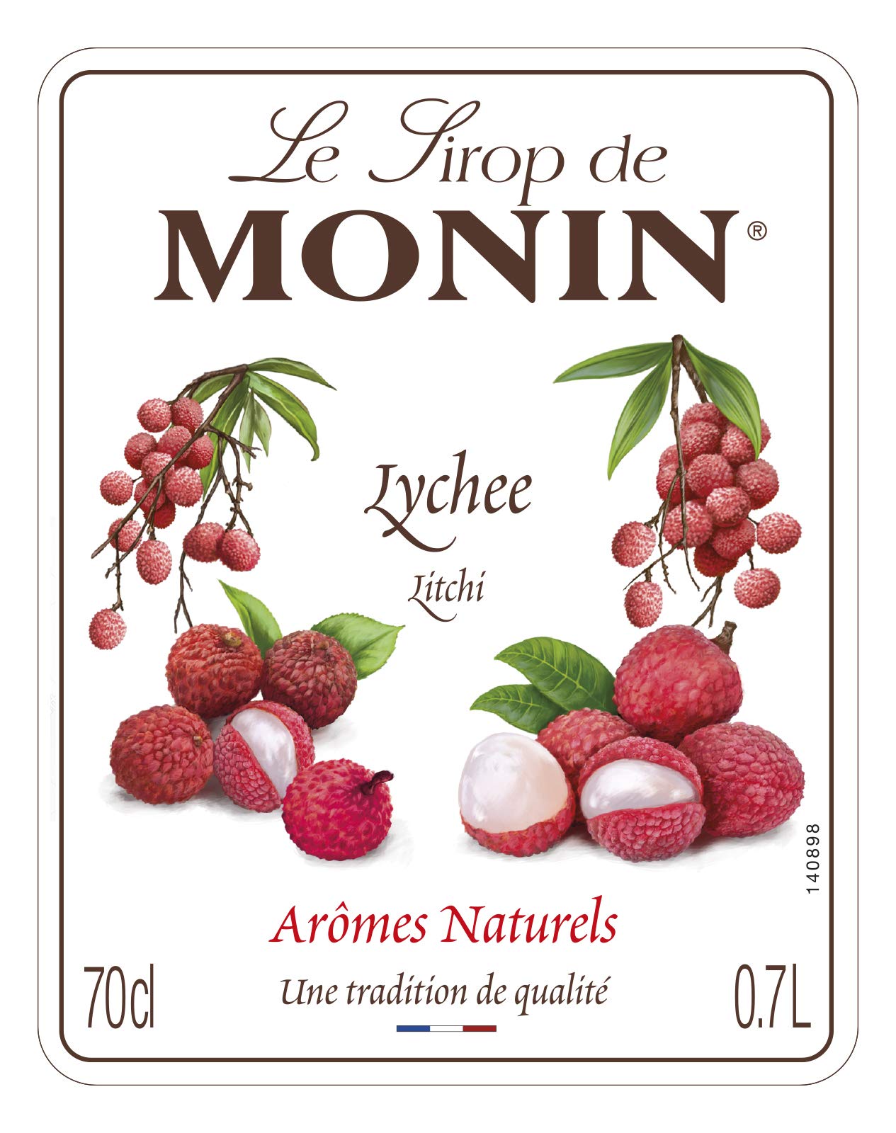 Monin Premium Lychee Syrup - 700ml | Vegan & Allergen-Free | Natural Flavours 3
