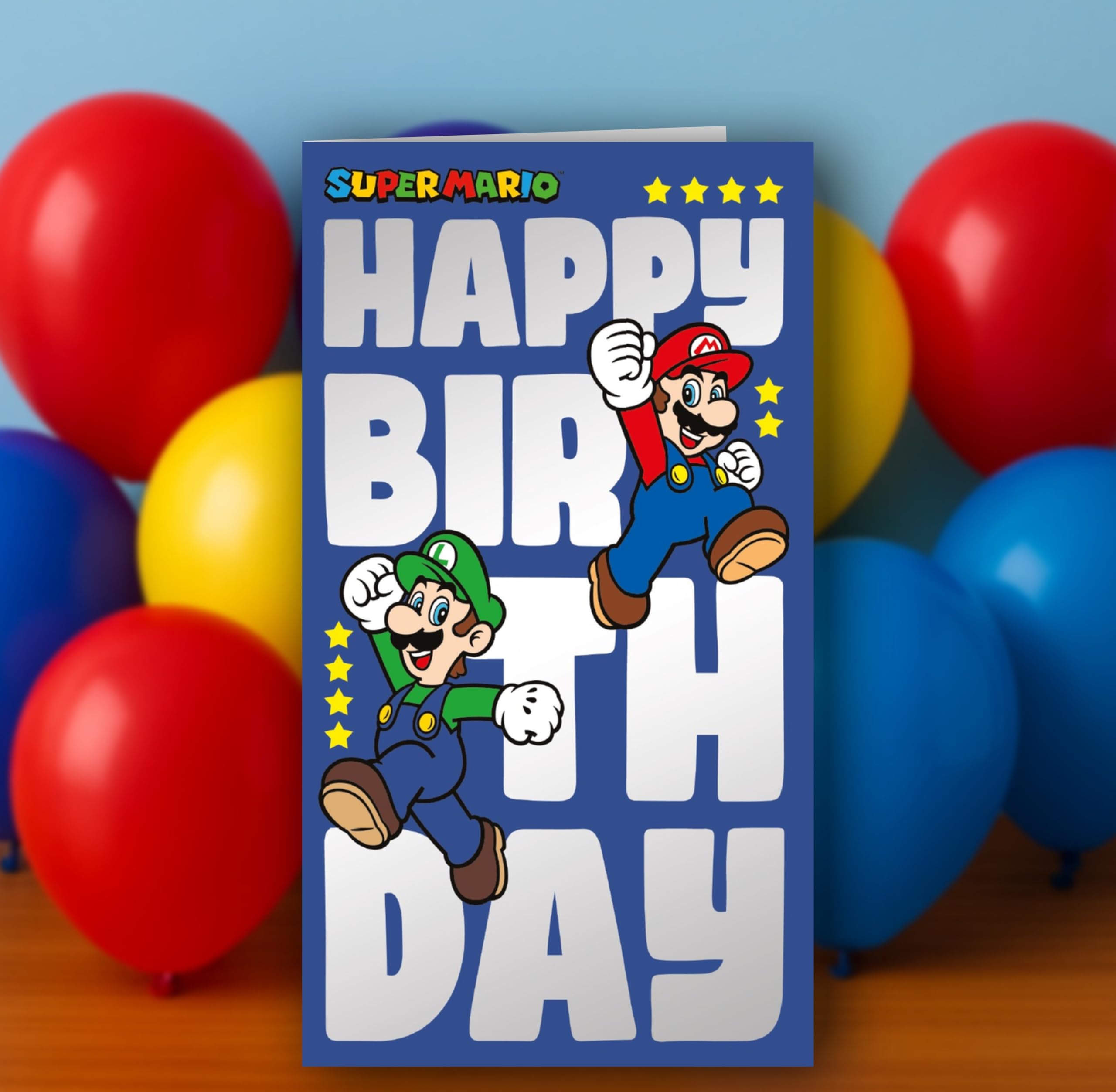 Danilo Promotions LTD Super Mario Birthday Card | Standard Size | Multi-Colour