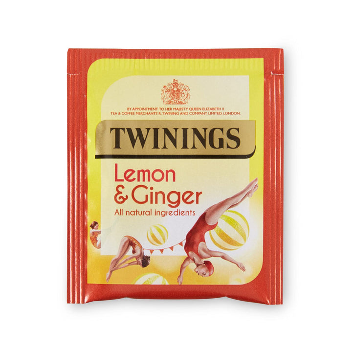 Twinings Lemon and Ginger Fruit Infusion Tea Bags, 12 x 20 Individually Wrapped