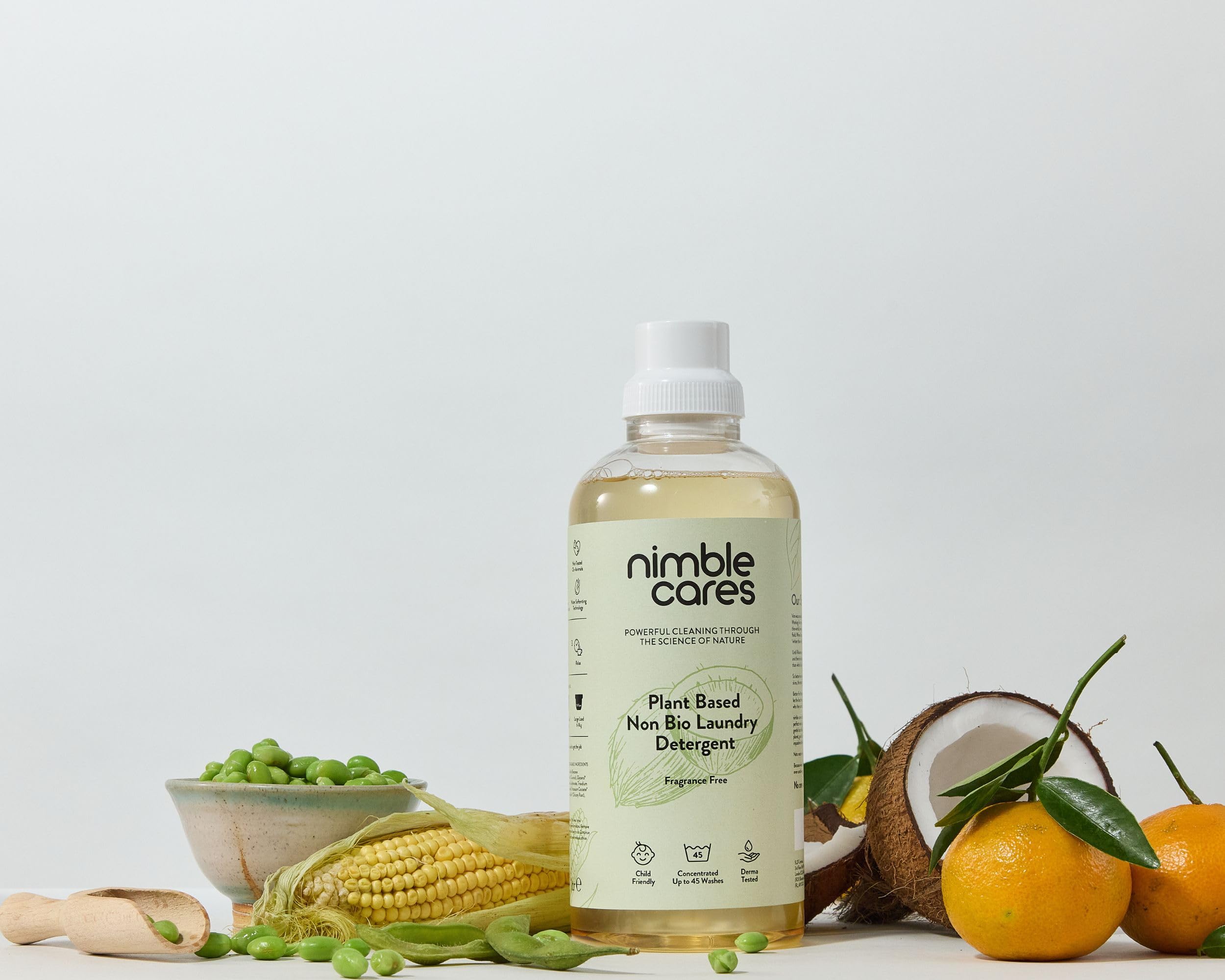 Nimble Cares Plant Based Non Bio Laundry Detergent Fragrance Free 1000ml 4