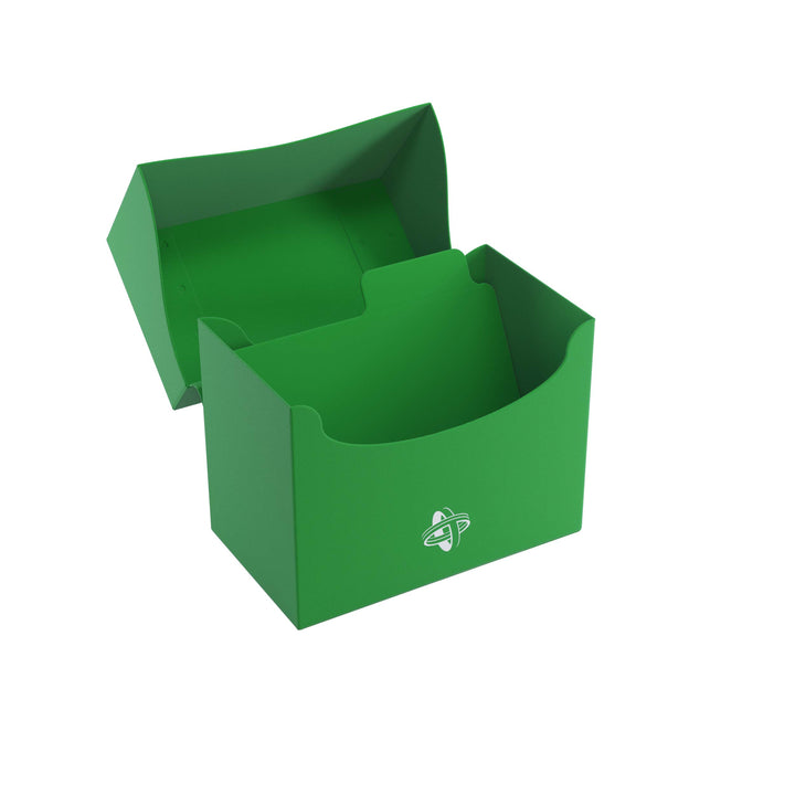 Gamegenic 80-Card Side Holder - Sideloading Deck Box with Cobra Neck, Green