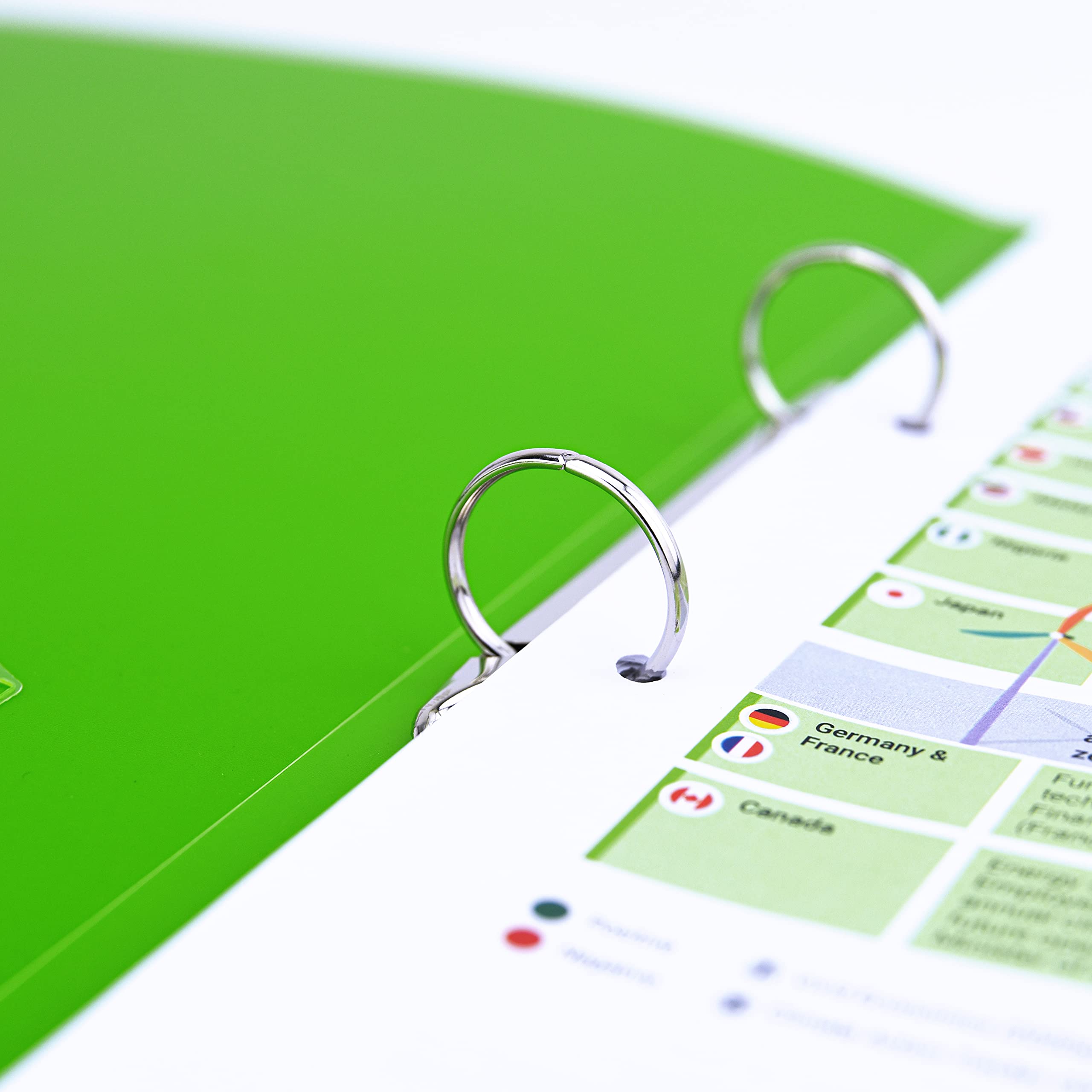 Rapesco 1720 O-Ring Binder - Pack of 10, A4, 35mm Spine, 25mm Capacity, Assorted Colours 4