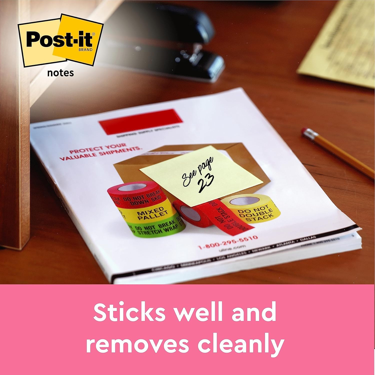 Post-it Notes - Canary Yellow Sticky Notes | 76 mm x 76 mm | 2 Pads of 100 Sheets 6