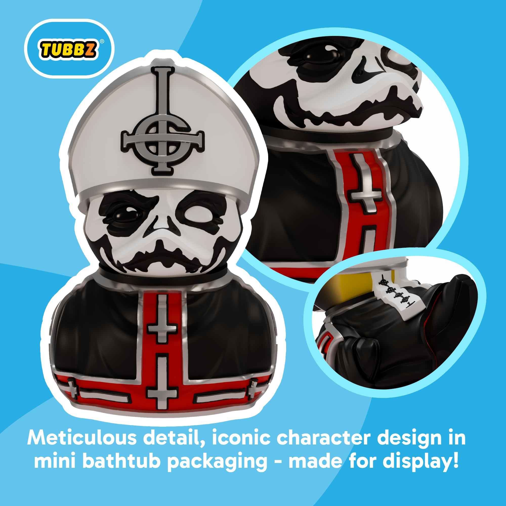TUBBZ Mini Collectible Figure - Ghost Papa Emeritus I Cosplaying Rubber Duck | 2 Inch 2