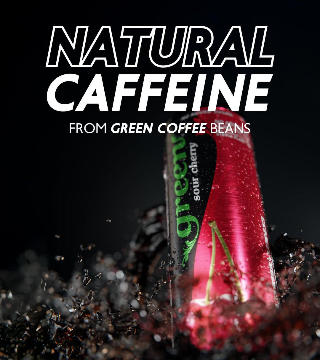 Green Cola - Sour Cherry Sparkling Drink (4 x 330ml)