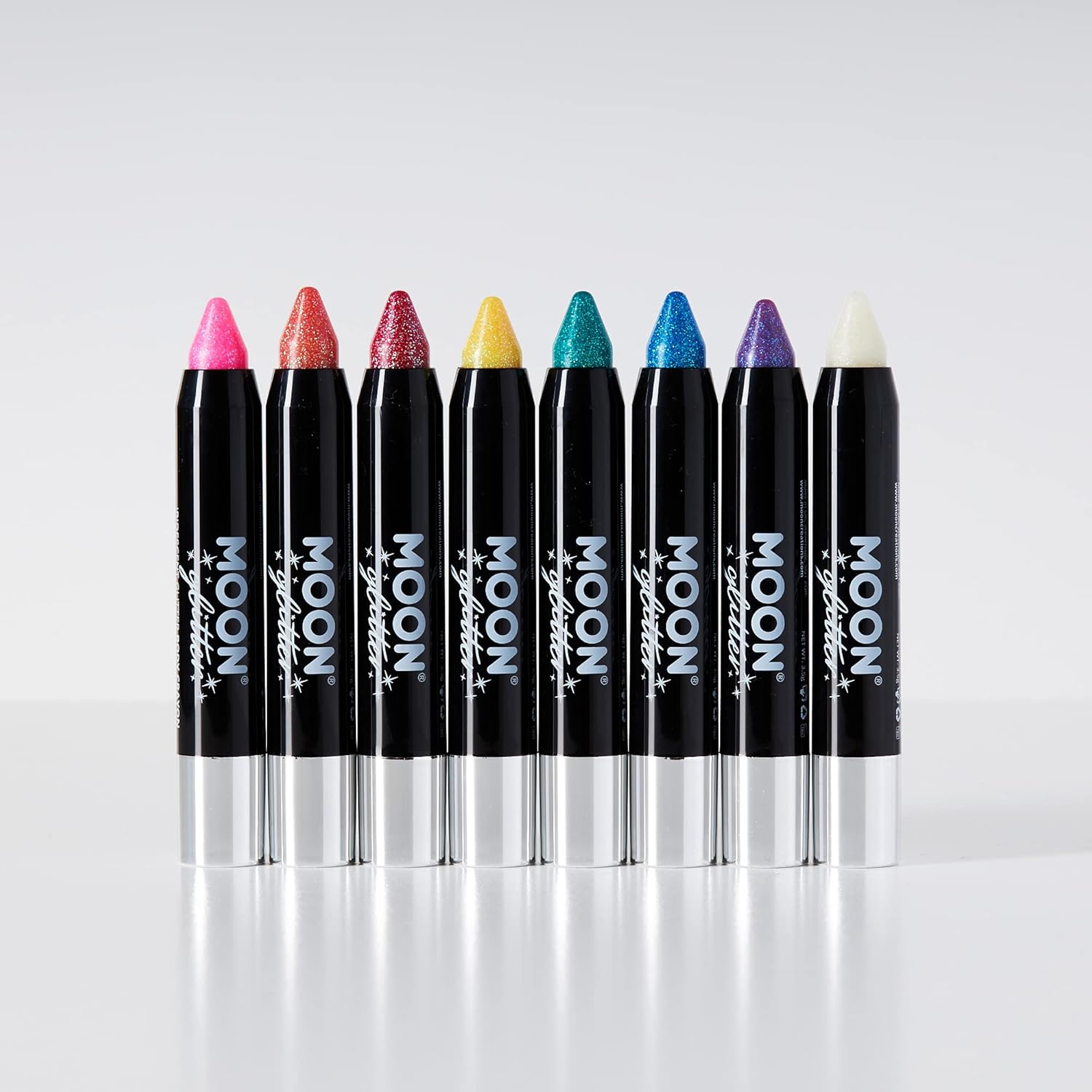 Moon Glitter - Iridescent Face & Body Crayon (3.5g) - White 4