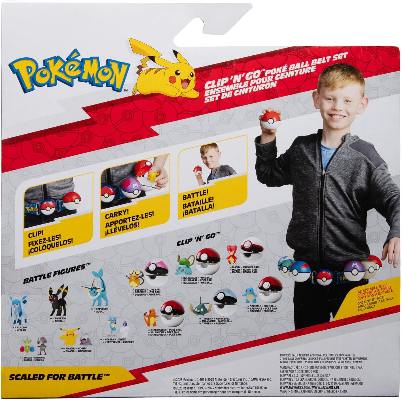 Pokémon Clip ‘N’ Go Belt Set - Pikachu Battle Figure with Poké & Level Balls 7