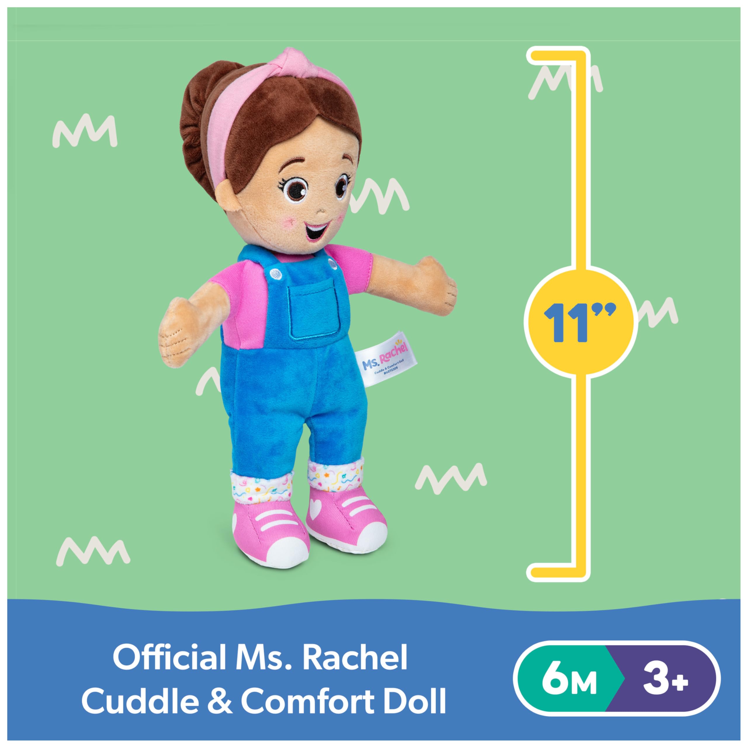 Ms. Rachel Cuddle & Comfort Doll - Soft Plush Baby Toy for Ages 6 Months+ 2