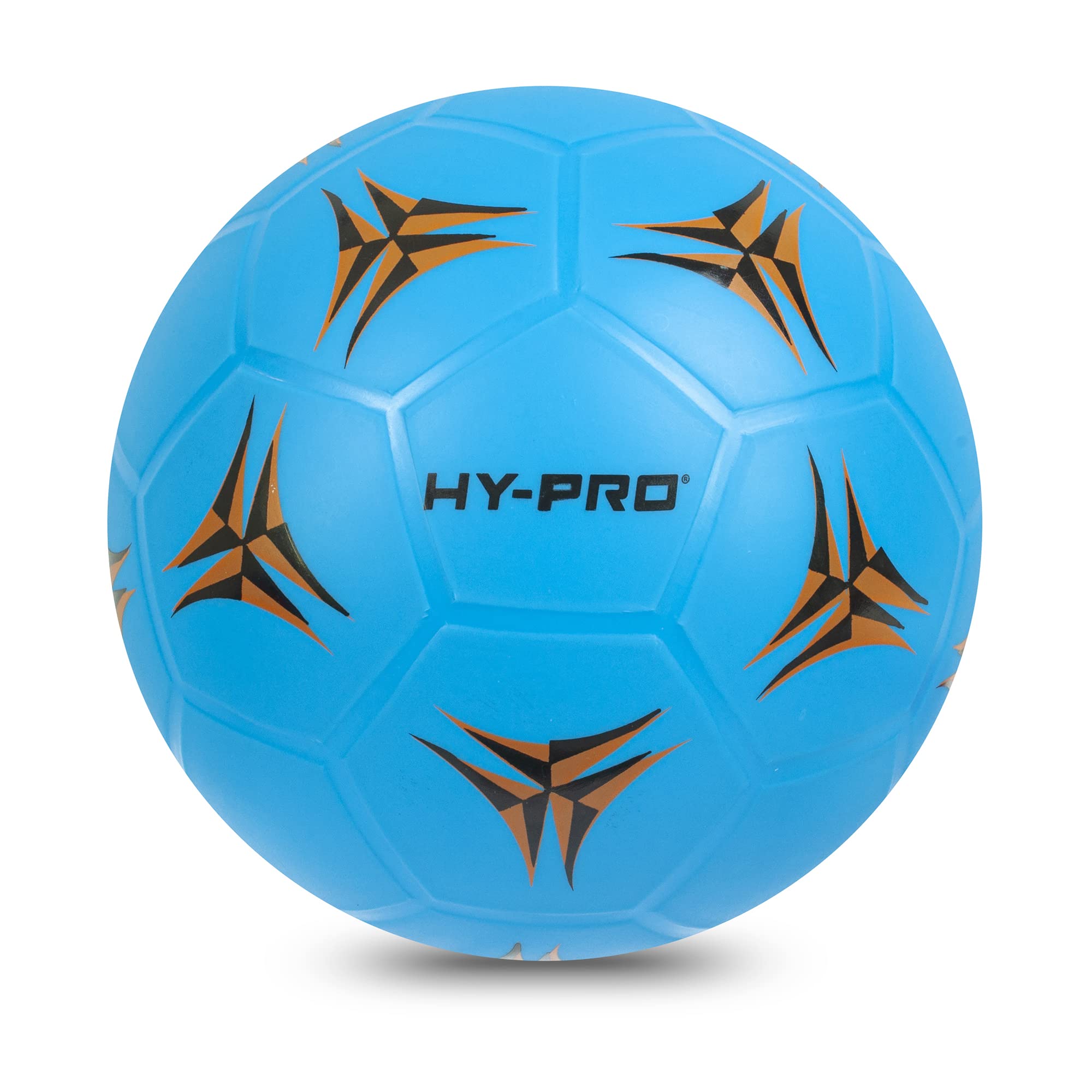 Hy-Pro Plastic Football Playground Ball | Size 5 | Blue | For Kids Outdoor Play