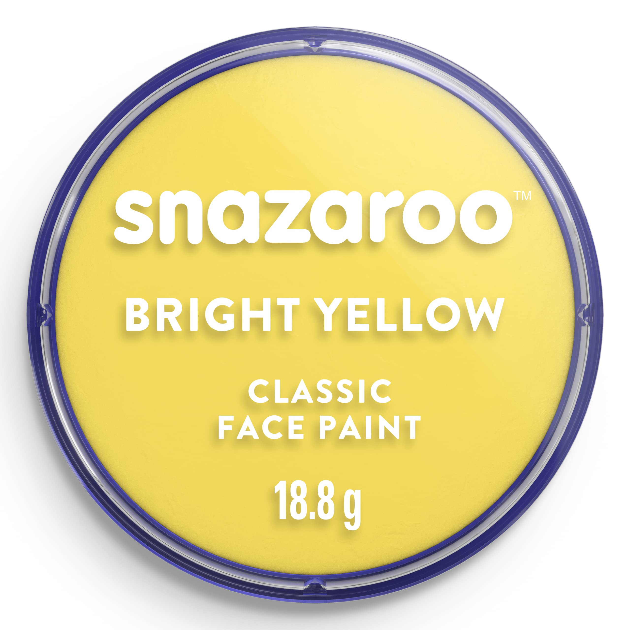 Snazaroo Classic Face and Body Paint - Bright Yellow Colour | Water Based | Fragrance Free 1