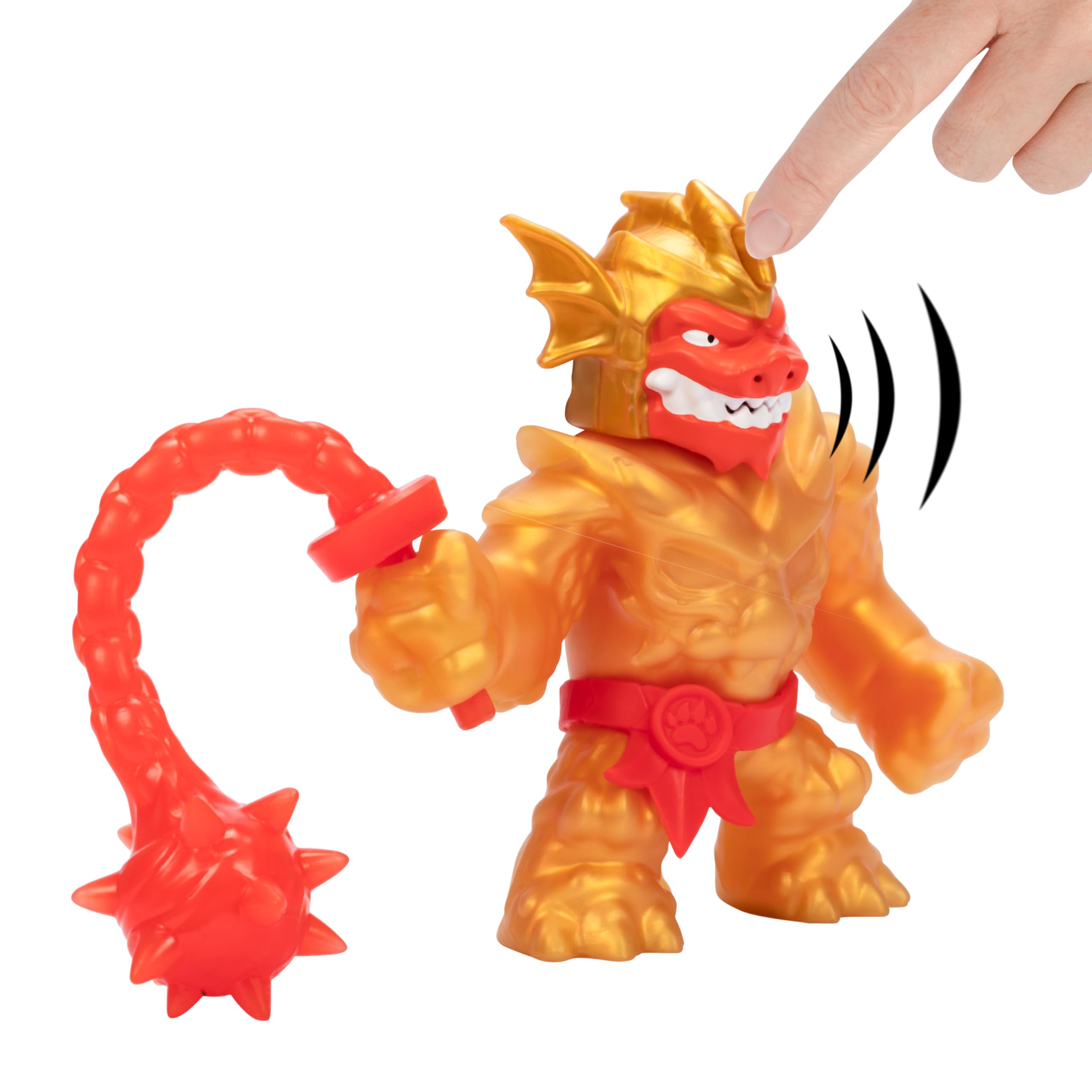Heroes of Goo Jit Zu Stretch Strikers Deluxe Hero Pack Blazagon - Stretchy Action Figure with 20+ Battle Sounds | 5.5-Inch 2