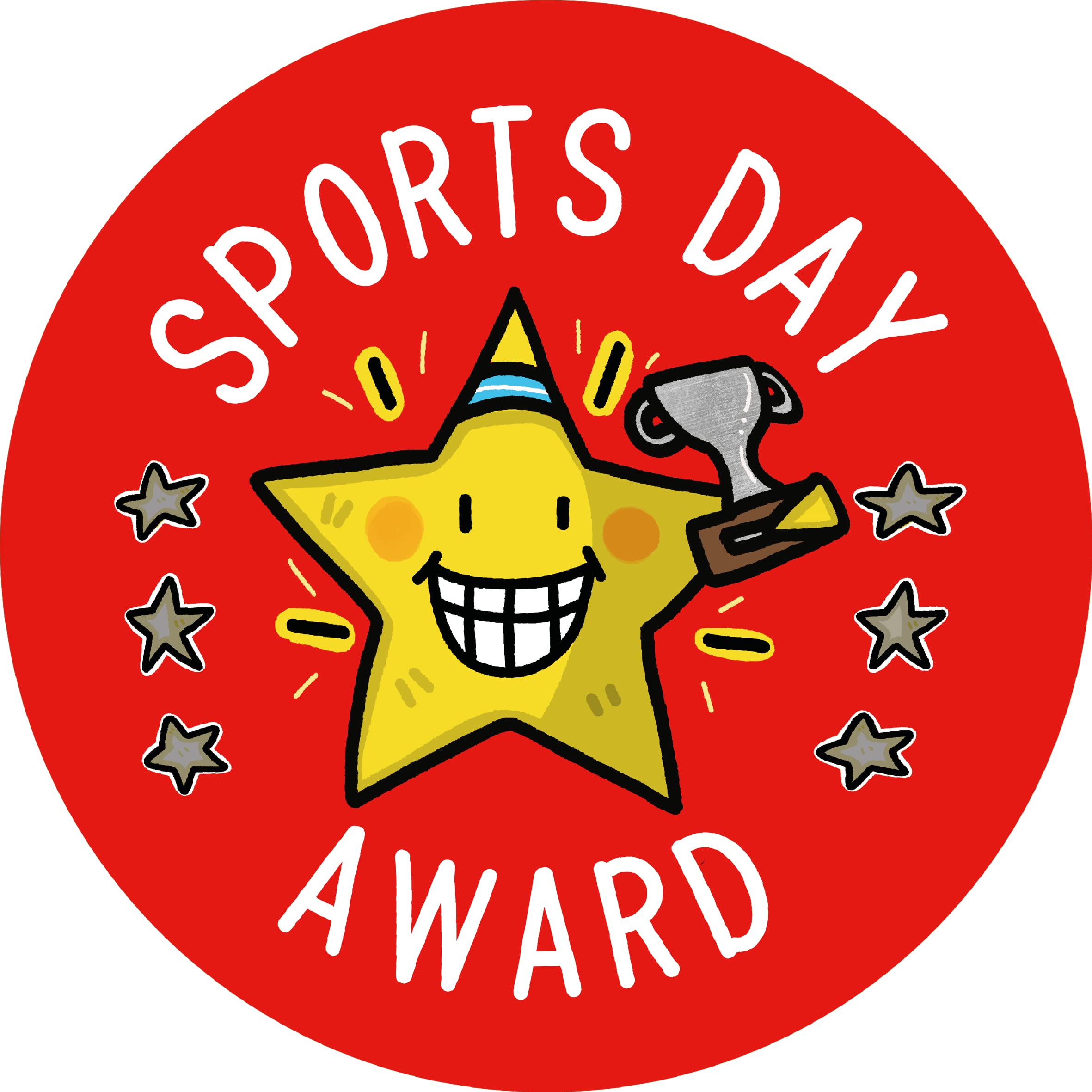 SuperStickers Sports Day Participation Stickers - 250 Round Stickers for Certificates & PE Kits 5