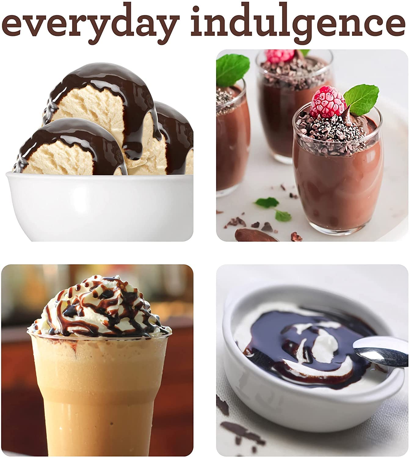 Sweet Freedom - CHOC SHOT Salted Caramel Chocolate Syrup for Hot Chocolate & Drizzling 8