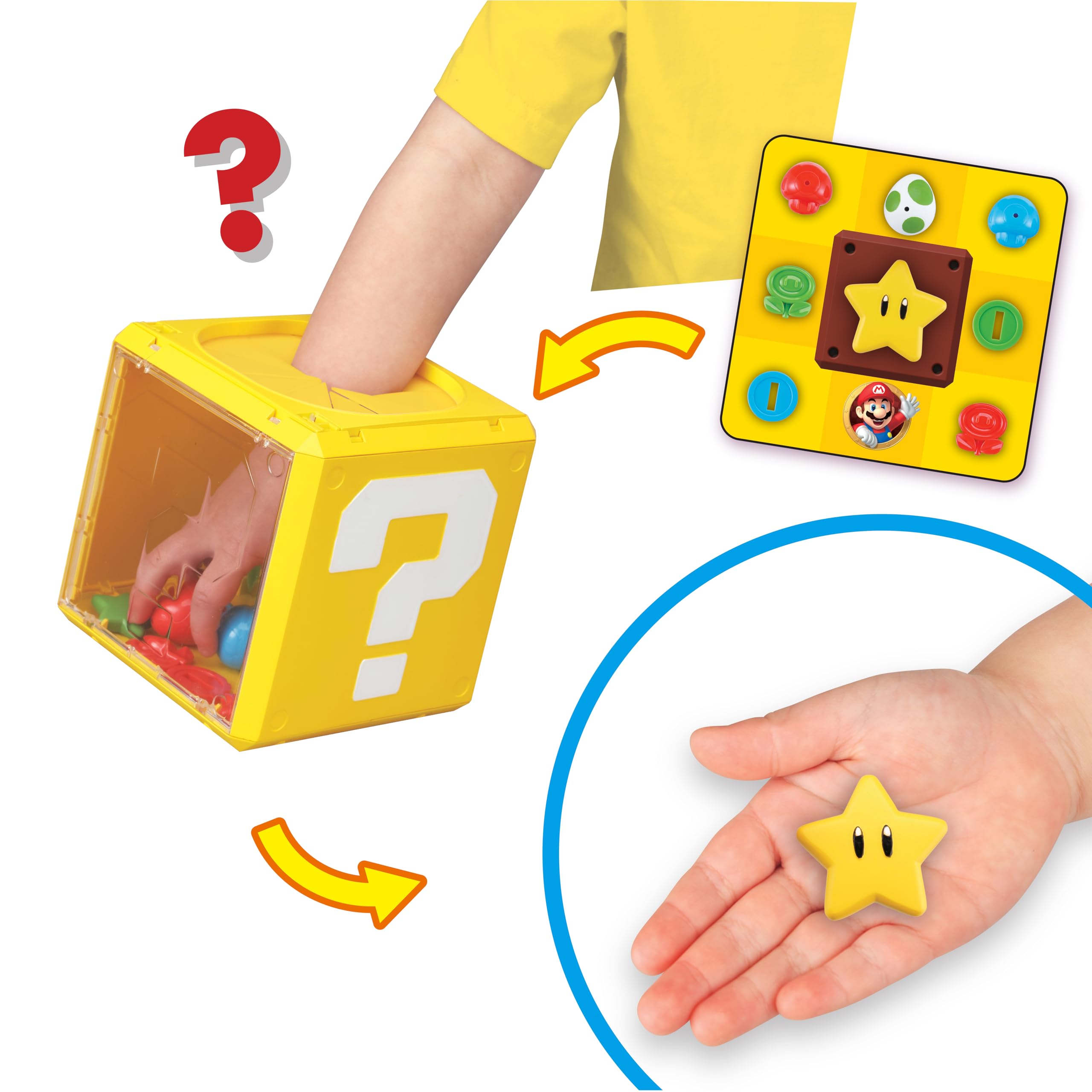 EPOCH Super Mario Question Block Game - 3 Games in 1 | 2-6 Players | Ages 4+ 4
