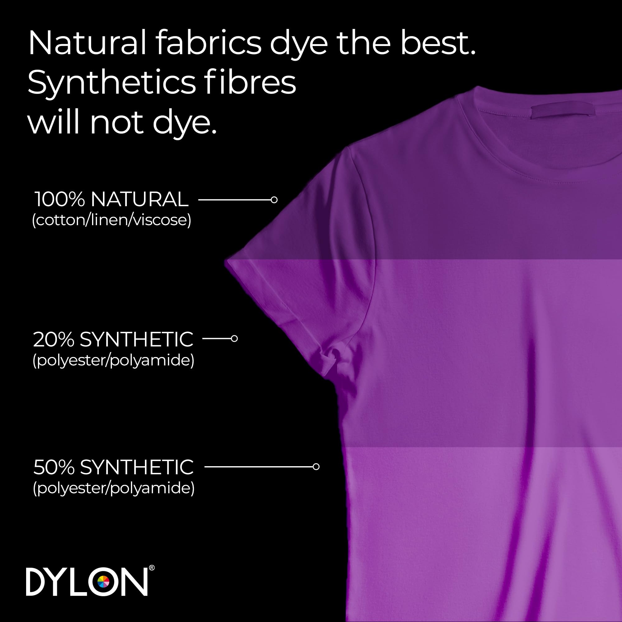 DYLON Washing Machine Fabric Dye Pod - Deep Violet, 350g 9