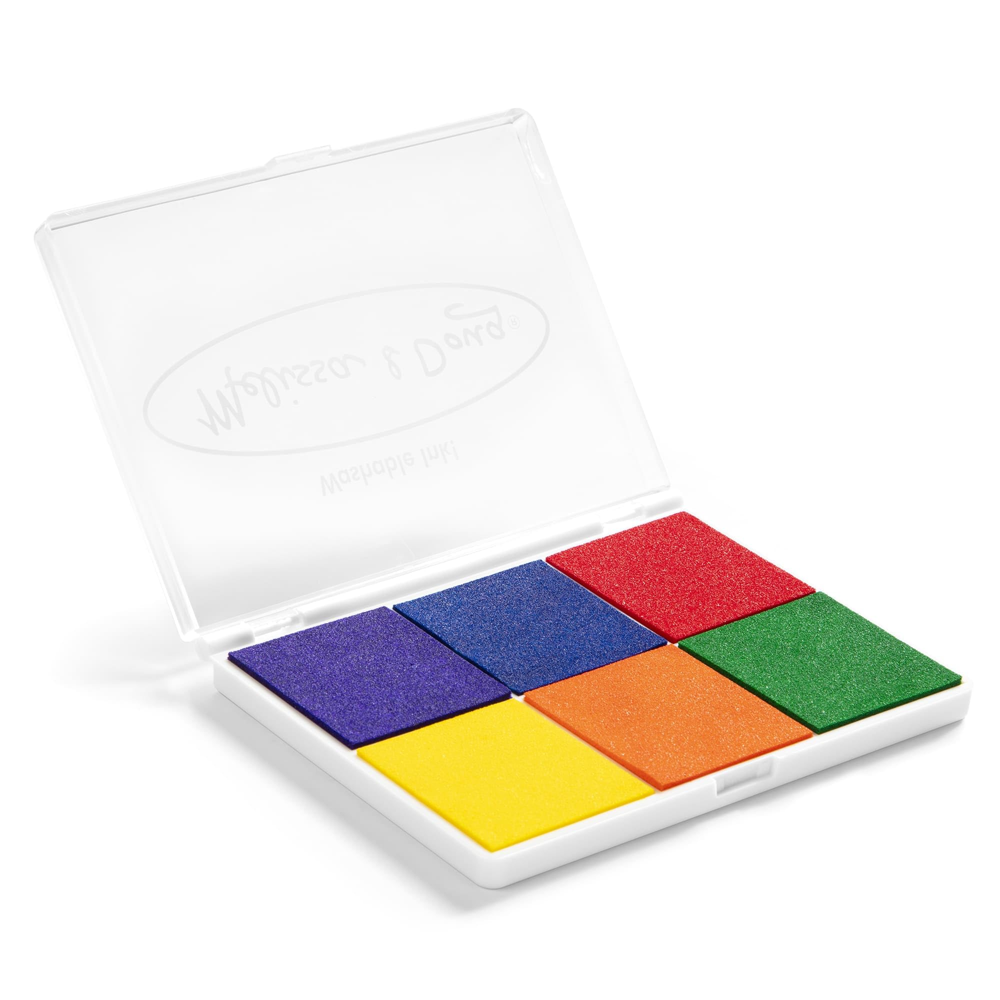 Melissa & Doug Rainbow Stamp Pad - 6 Washable Ink Colors for Kids Ages 3+ | Model 11637 3