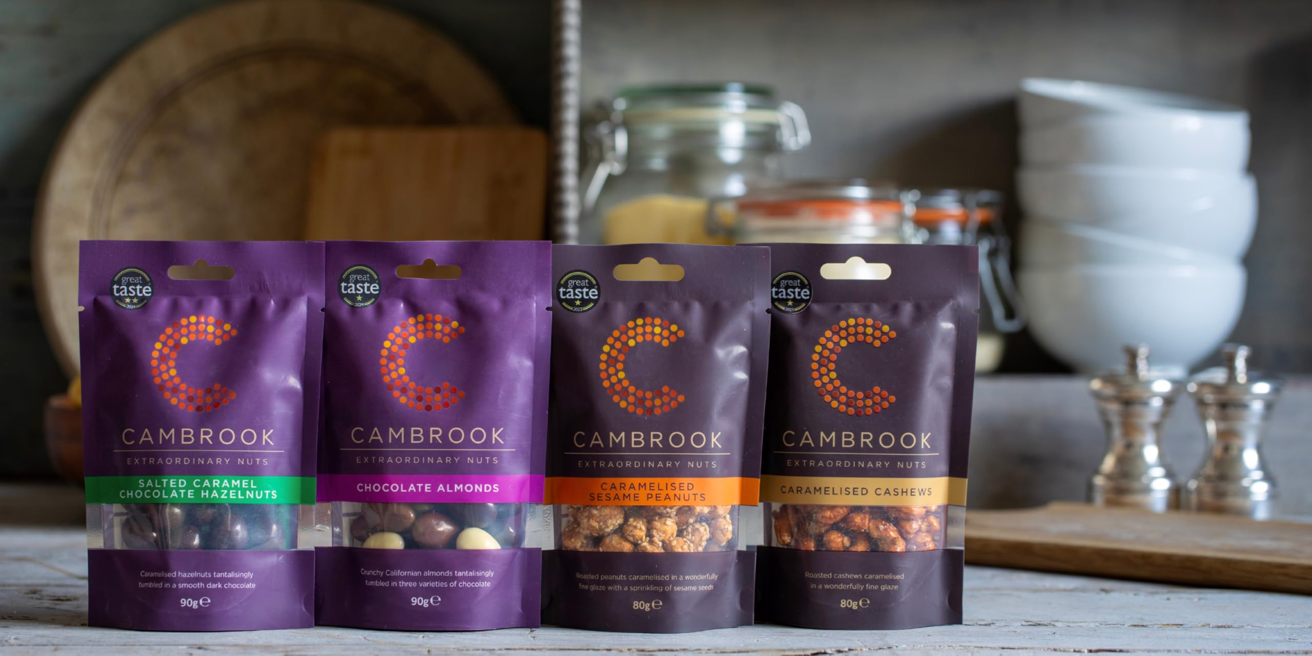 Cambrook Caramelised Cashews - Roasted & Glazed | 80g Bag 3